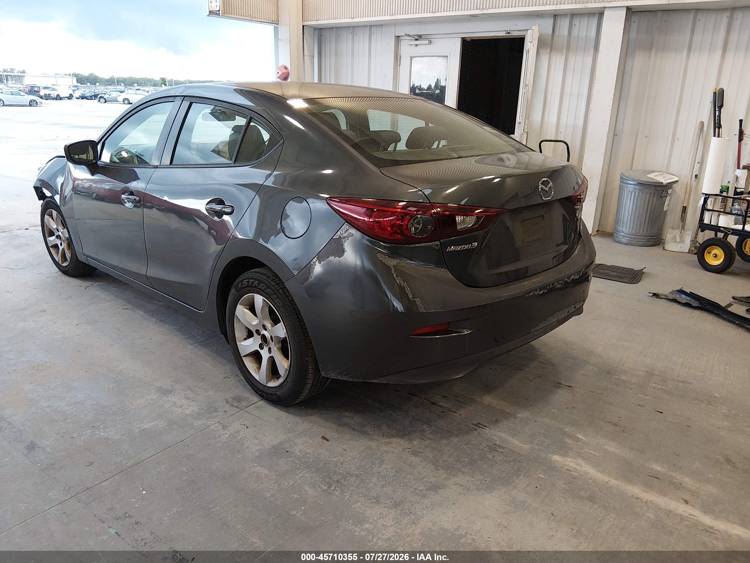 2015 Mazda Mazda3 I Sport Gray vin: 3MZBM1U7XFM179810