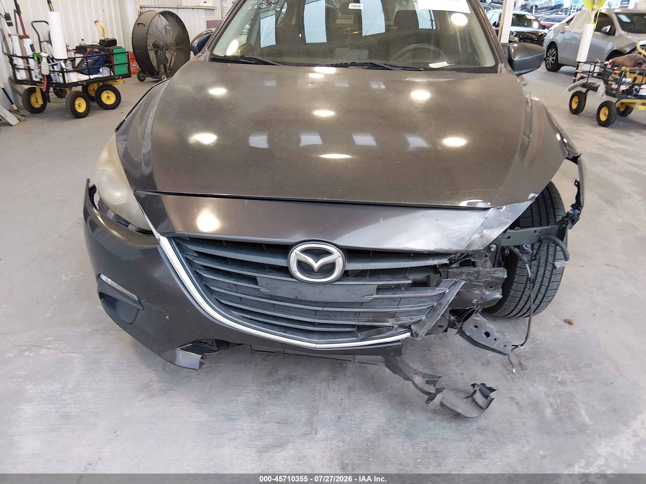 2015 Mazda Mazda3 I Sport Gray vin: 3MZBM1U7XFM179810
