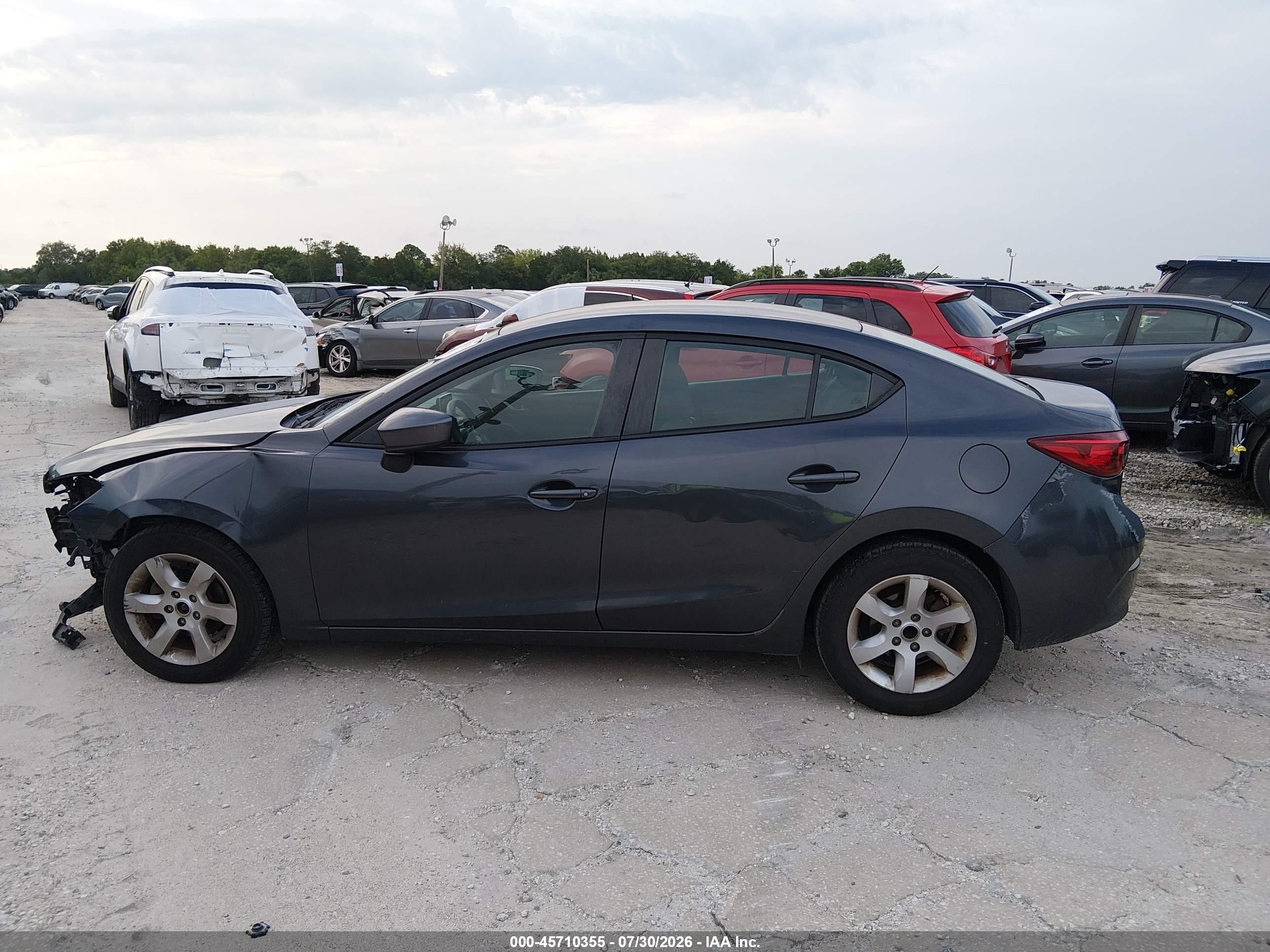 2015 Mazda Mazda3 I Sport Gray vin: 3MZBM1U7XFM179810