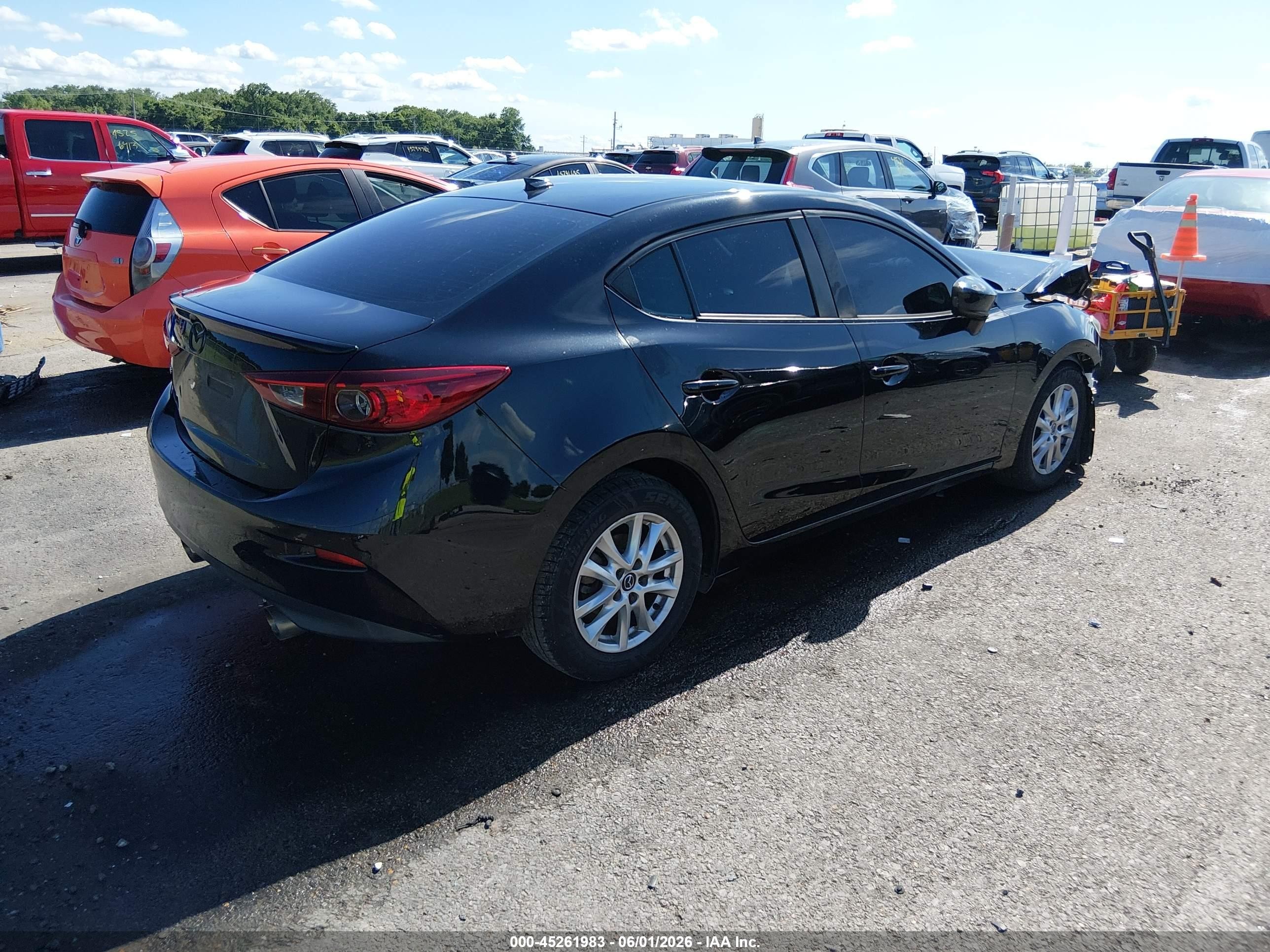 2015 Mazda Mazda3 I Touring Black vin: 3MZBM1V70FM205264