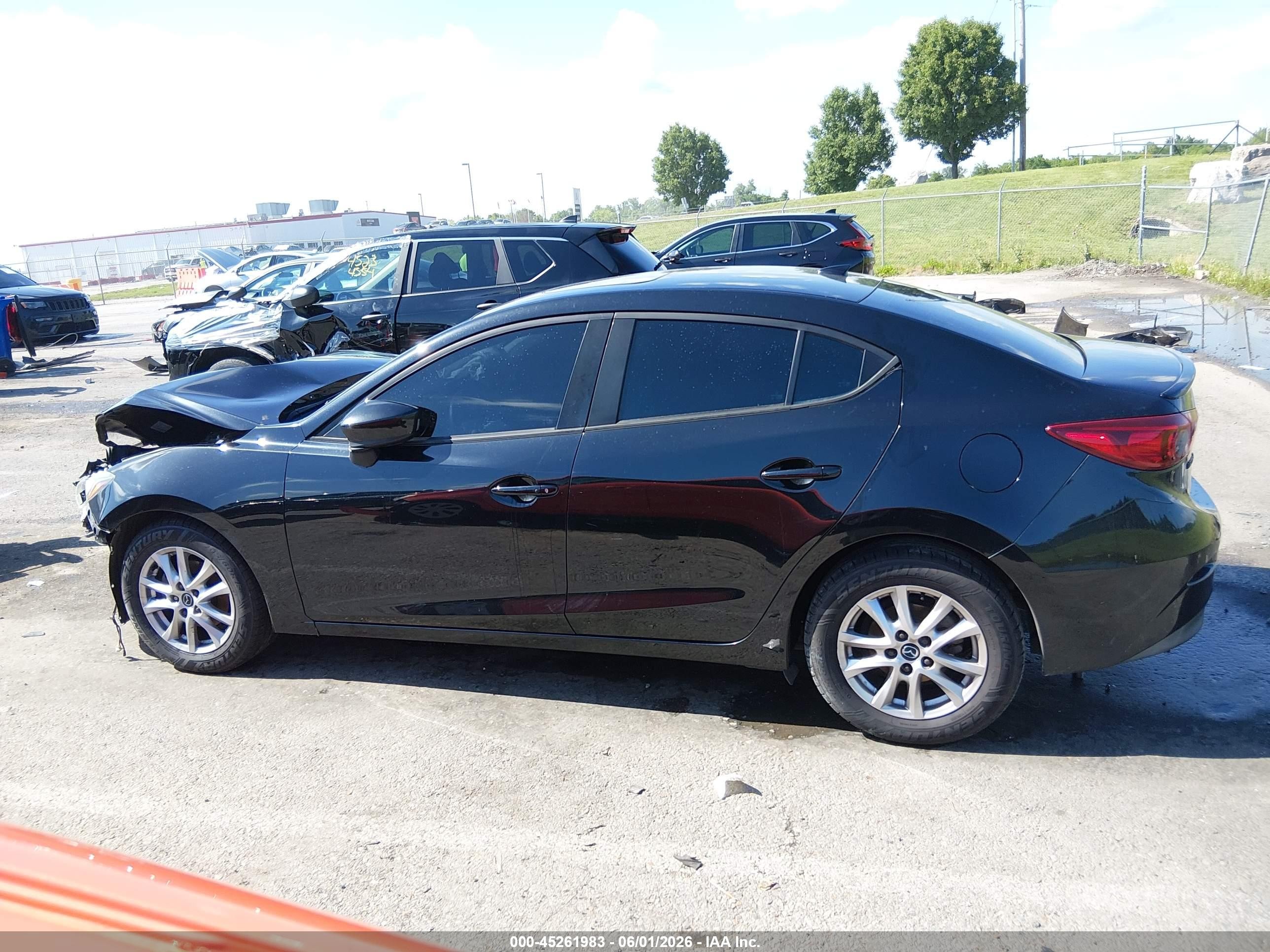 2015 Mazda Mazda3 I Touring Black vin: 3MZBM1V70FM205264