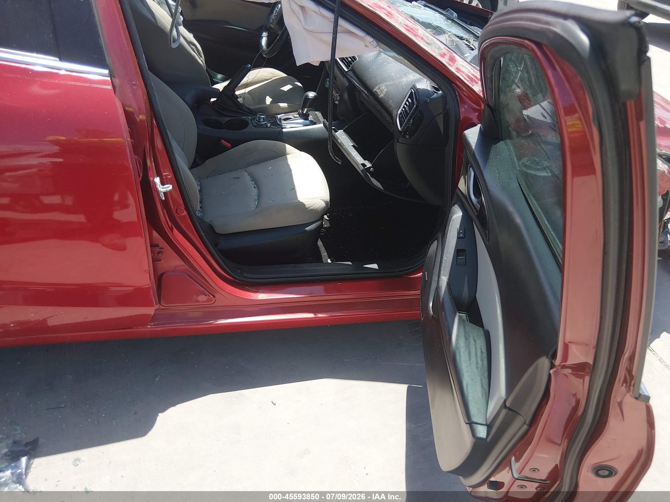 2015 Mazda Mazda3 I Touring Maroon vin: 3MZBM1V71FM129084