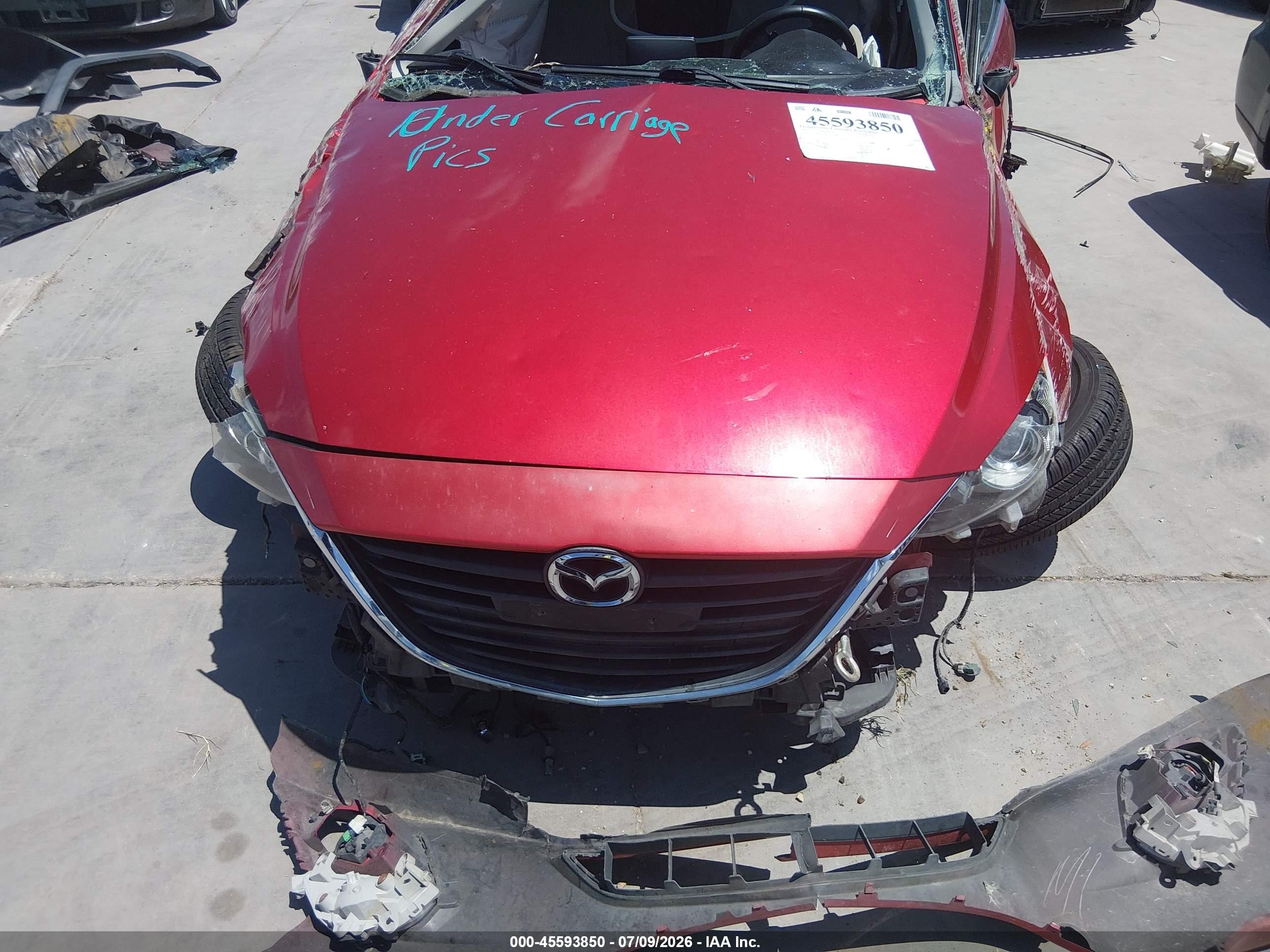 2015 Mazda Mazda3 I Touring Maroon vin: 3MZBM1V71FM129084