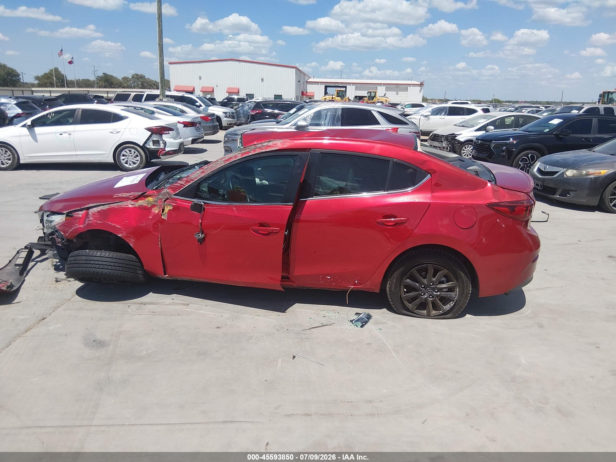 2015 Mazda Mazda3 I Touring Maroon vin: 3MZBM1V71FM129084