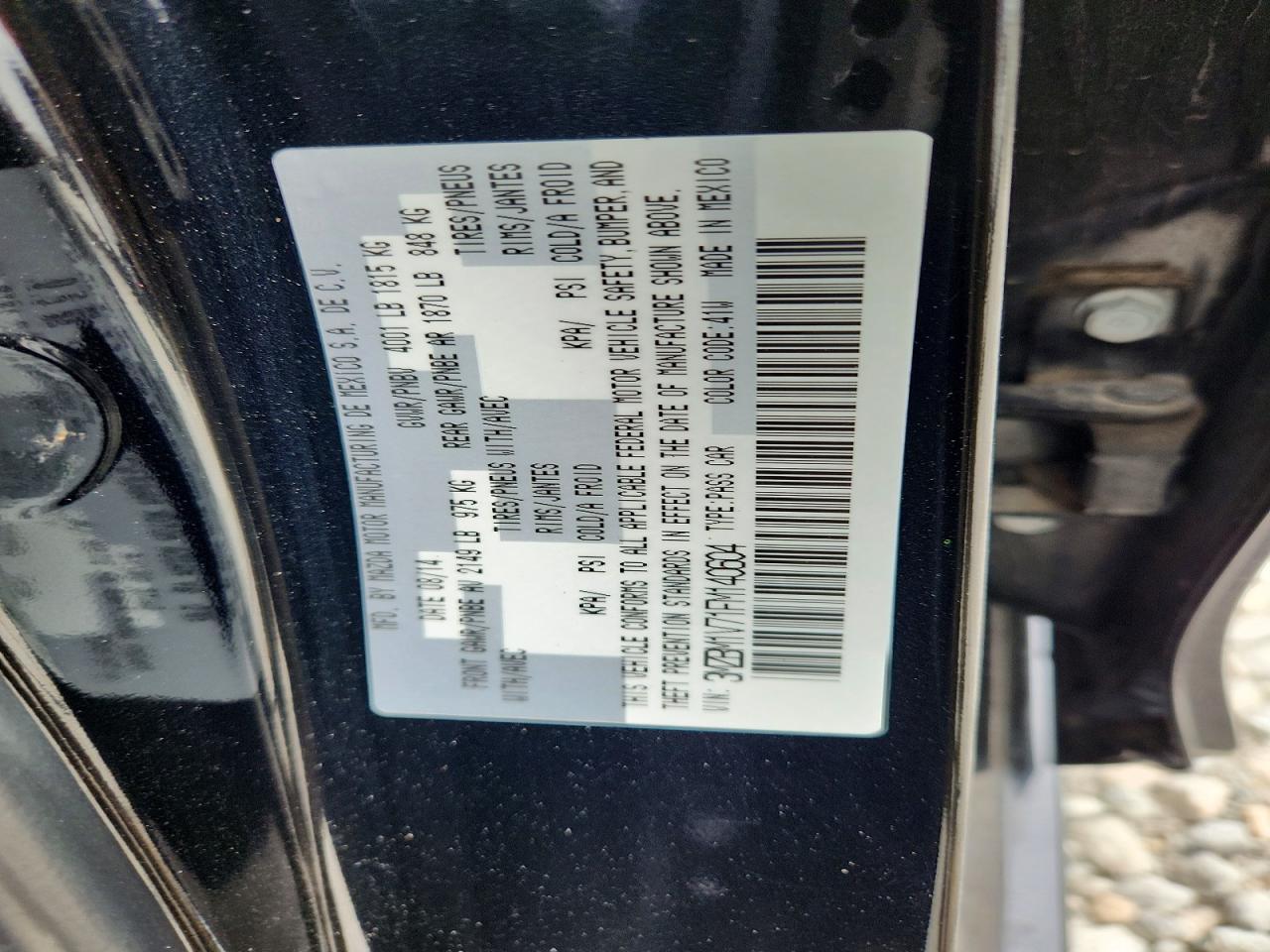 2015 Mazda 3 Touring Gray vin: 3MZBM1V71FM140604
