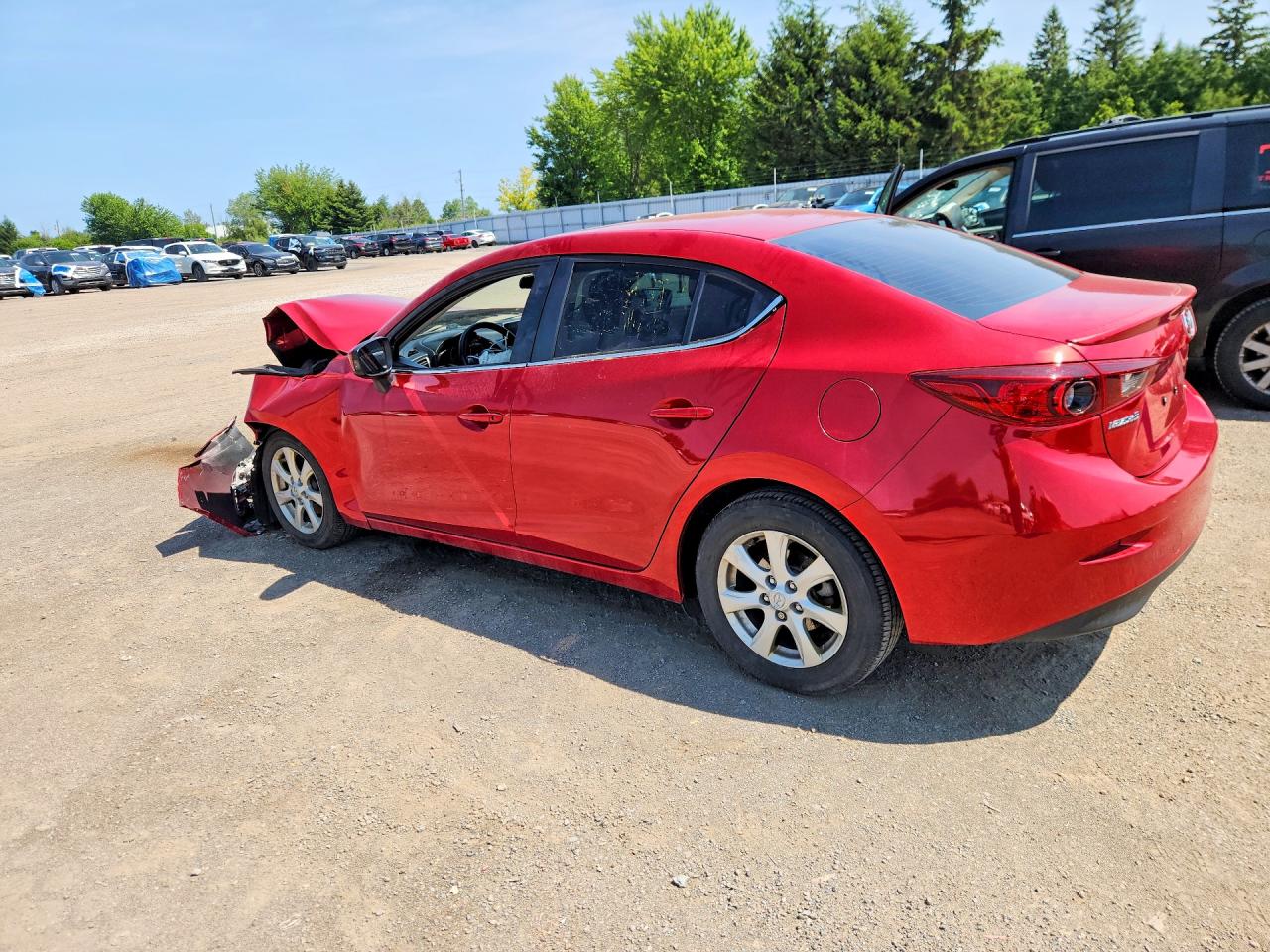 2015 Mazda 3 Red vin: 3MZBM1V71FM159217