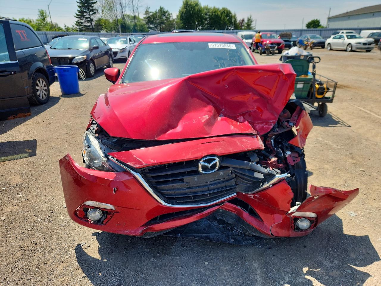 2015 Mazda 3 Red vin: 3MZBM1V71FM159217