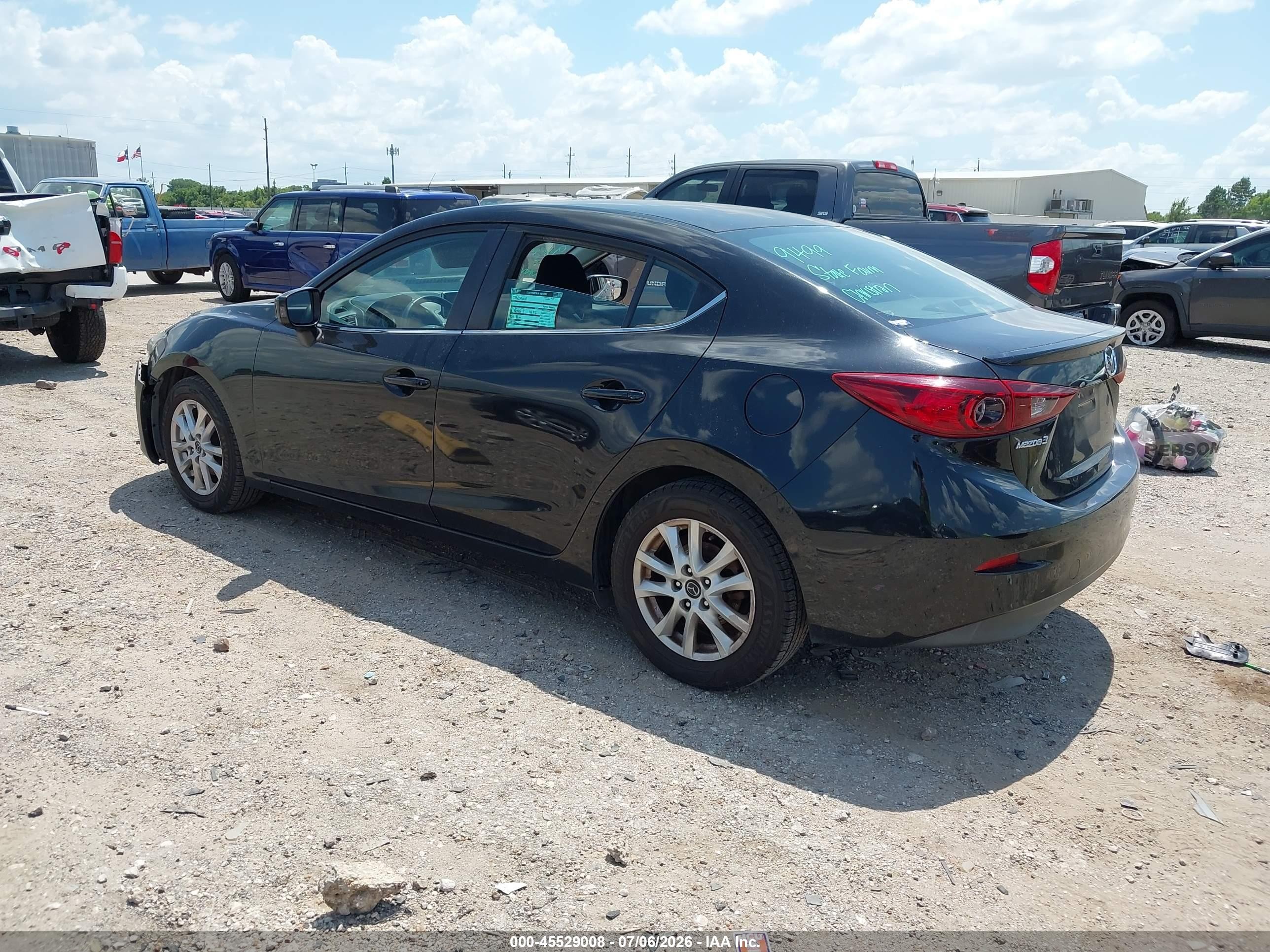 2015 Mazda Mazda3 I Touring Черный vin: 3MZBM1V71FM232084