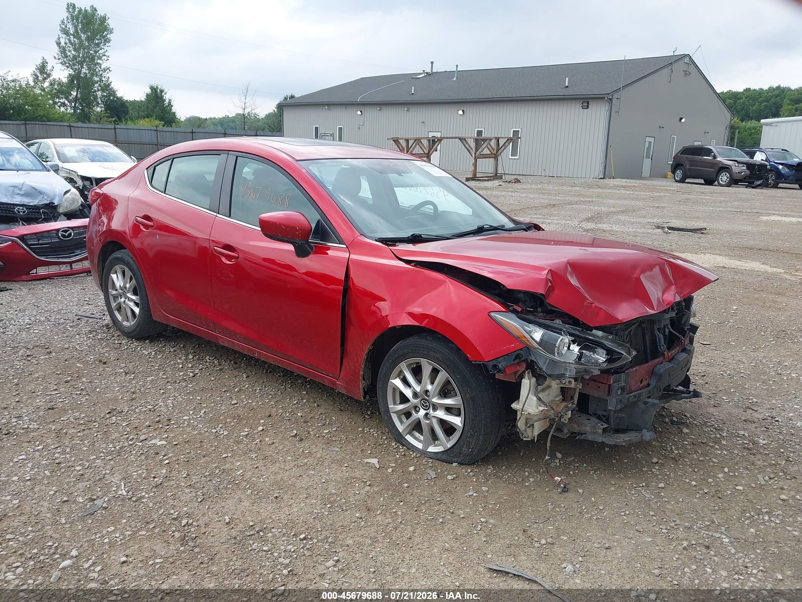 2015 Mazda Mazda3 I Touring Red vin: 3MZBM1V72FM145729