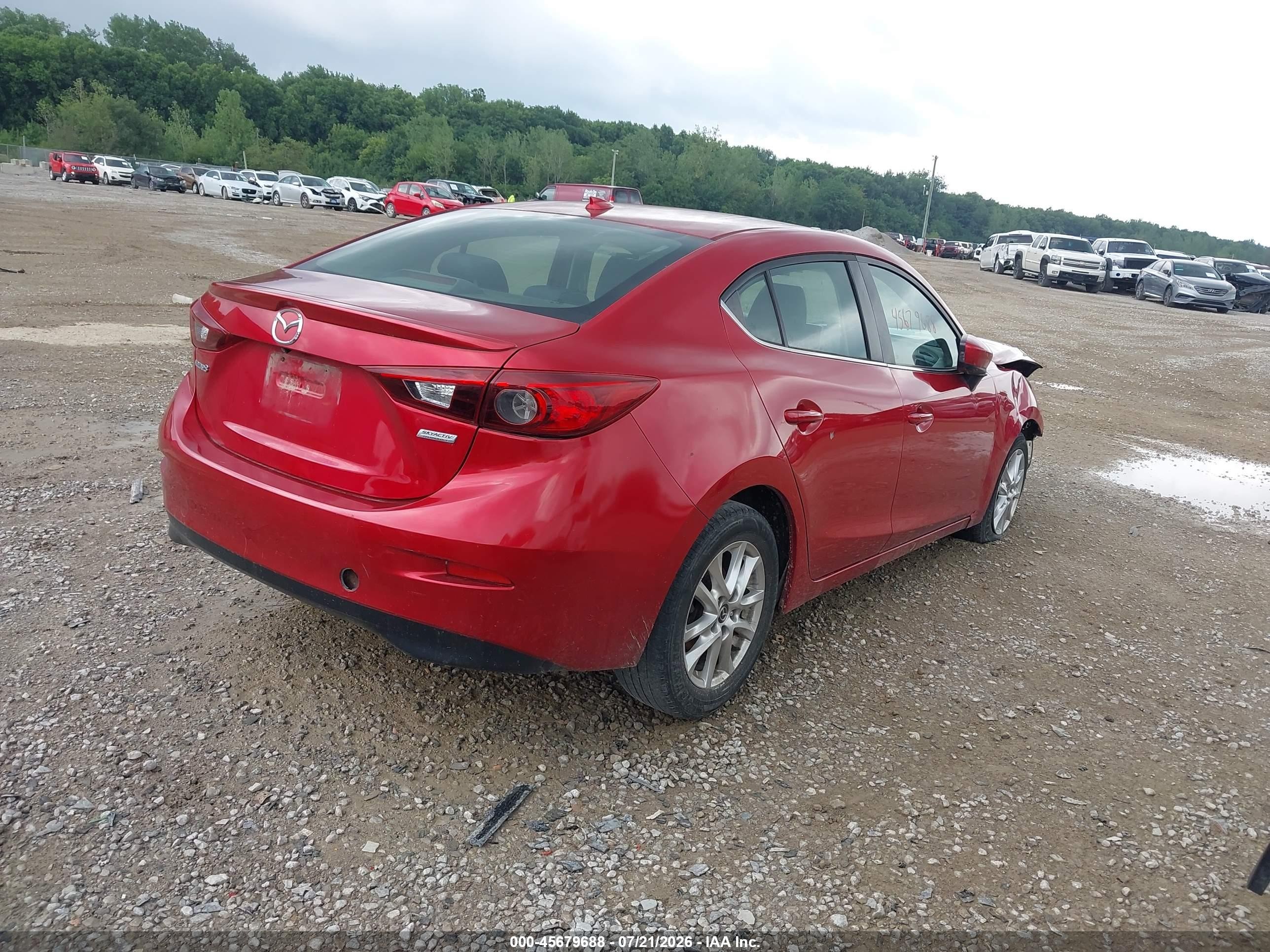 2015 Mazda Mazda3 I Touring Red vin: 3MZBM1V72FM145729