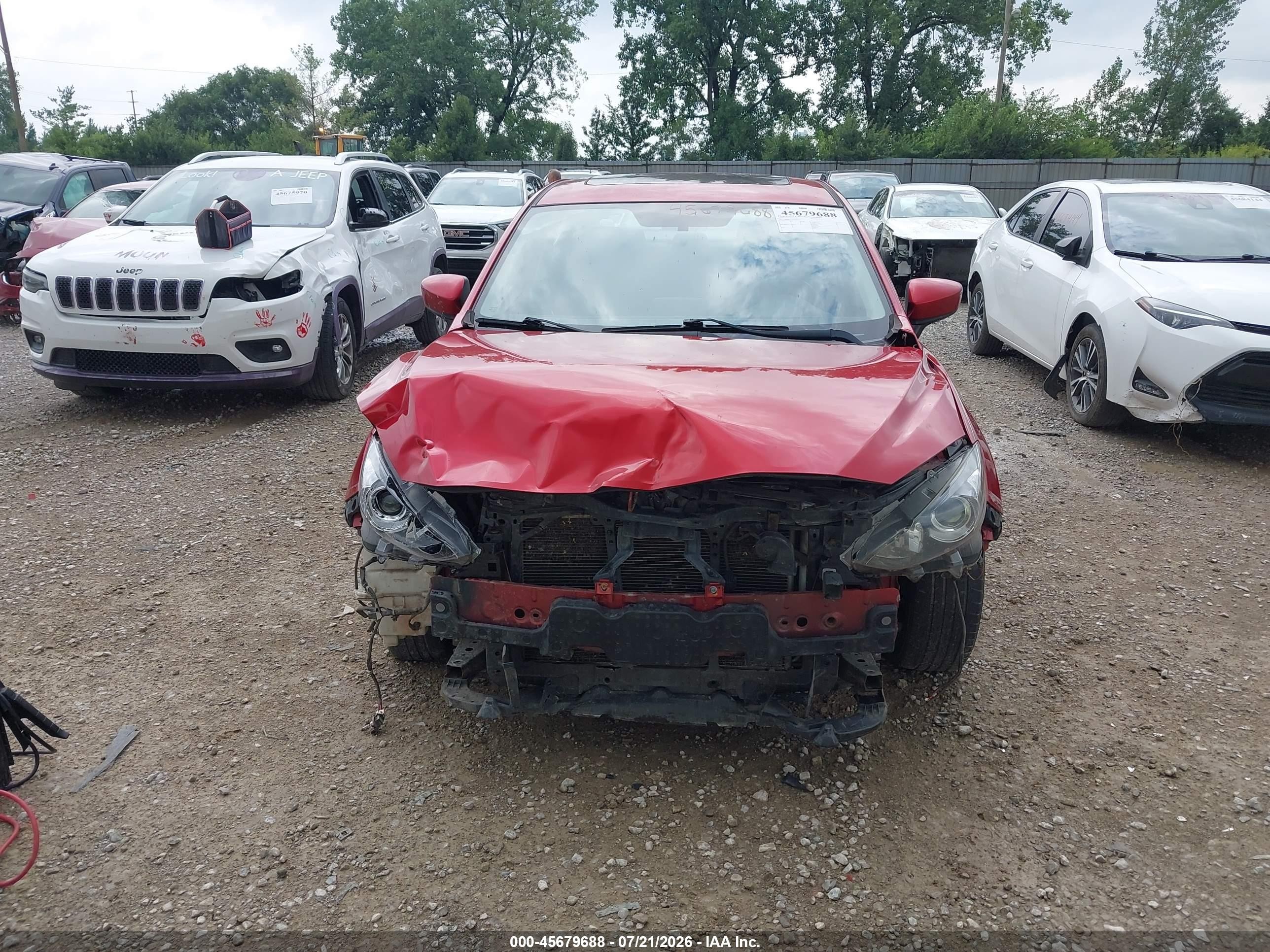 2015 Mazda Mazda3 I Touring Red vin: 3MZBM1V72FM145729