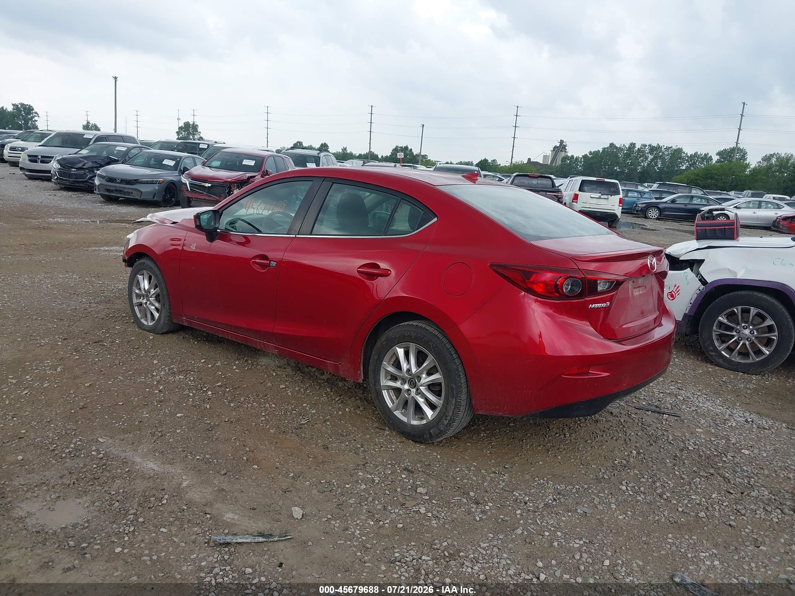 2015 Mazda Mazda3 I Touring Red vin: 3MZBM1V72FM145729