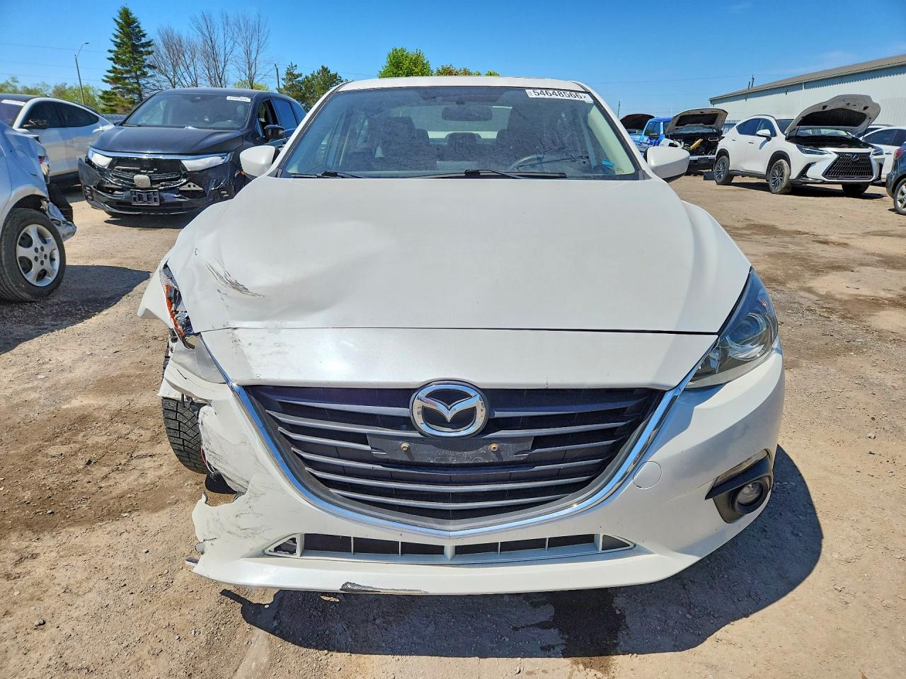 2015 Mazda 3 Touring White vin: 3MZBM1V72FM179346