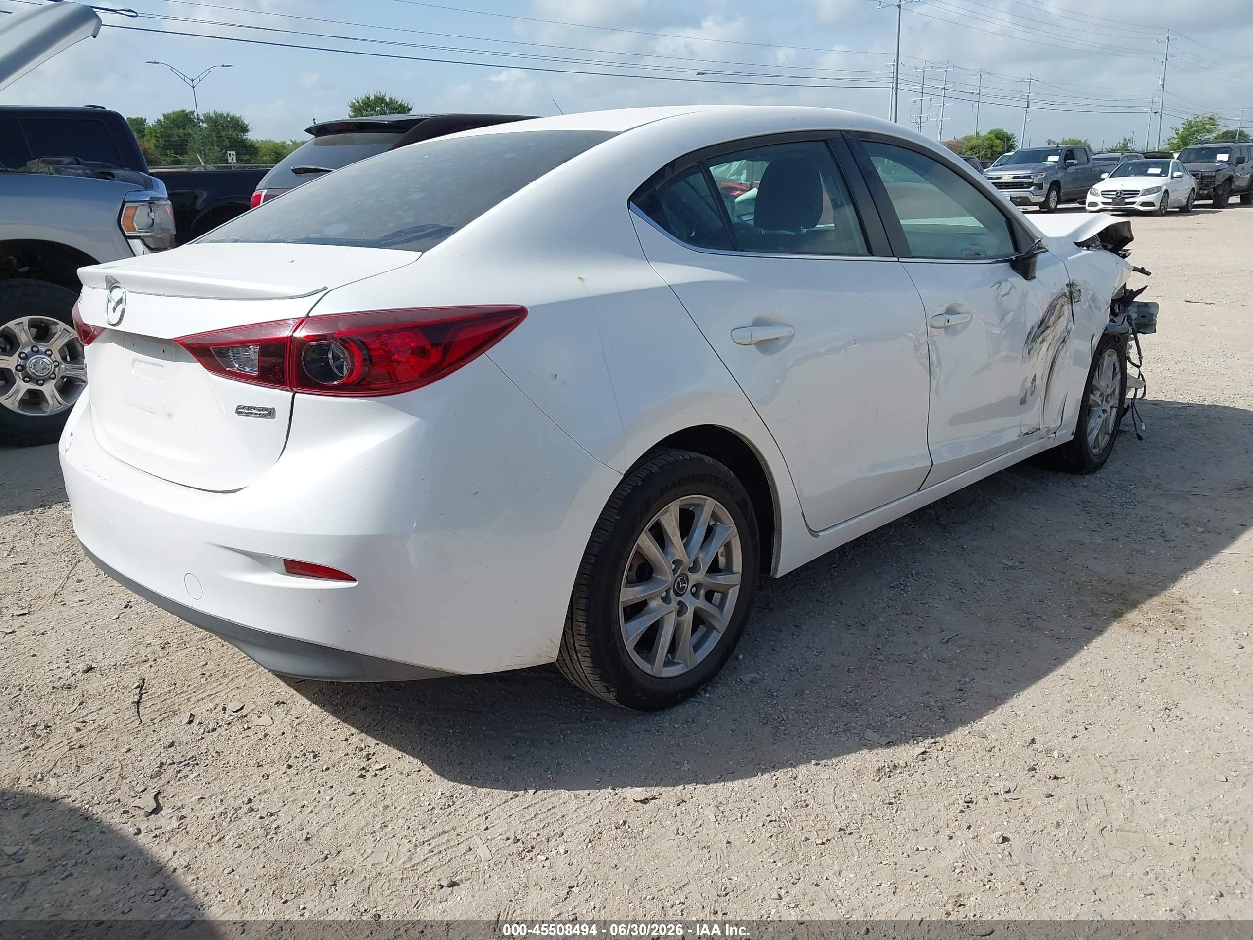 2014 Mazda Mazda3 I Touring Белый vin: 3MZBM1V73EM104458