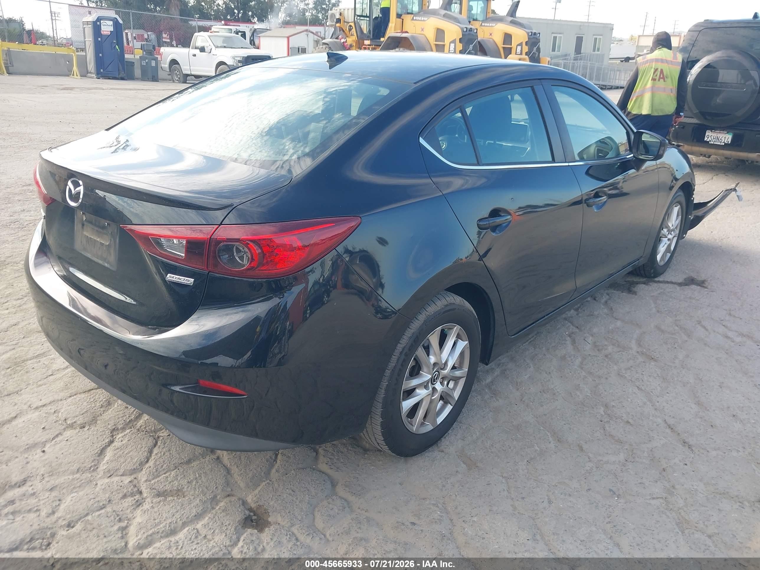 2015 Mazda Mazda3 I Touring Black vin: 3MZBM1V73FM133265