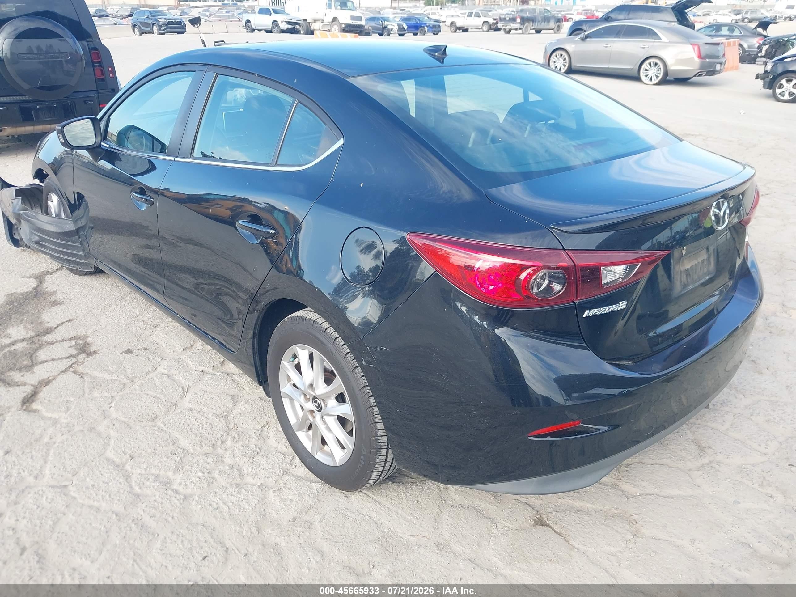 2015 Mazda Mazda3 I Touring Black vin: 3MZBM1V73FM133265