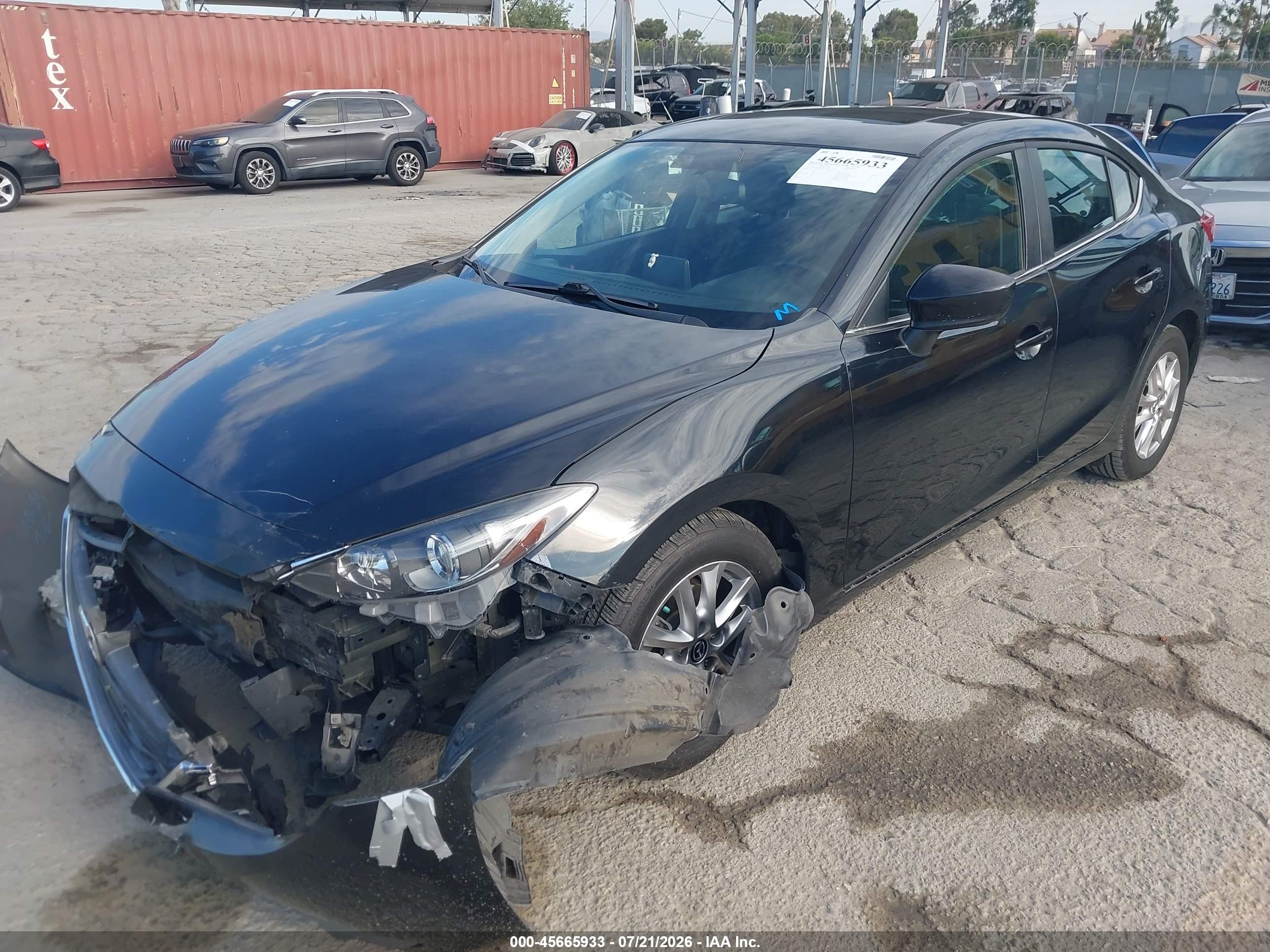 2015 Mazda Mazda3 I Touring Black vin: 3MZBM1V73FM133265