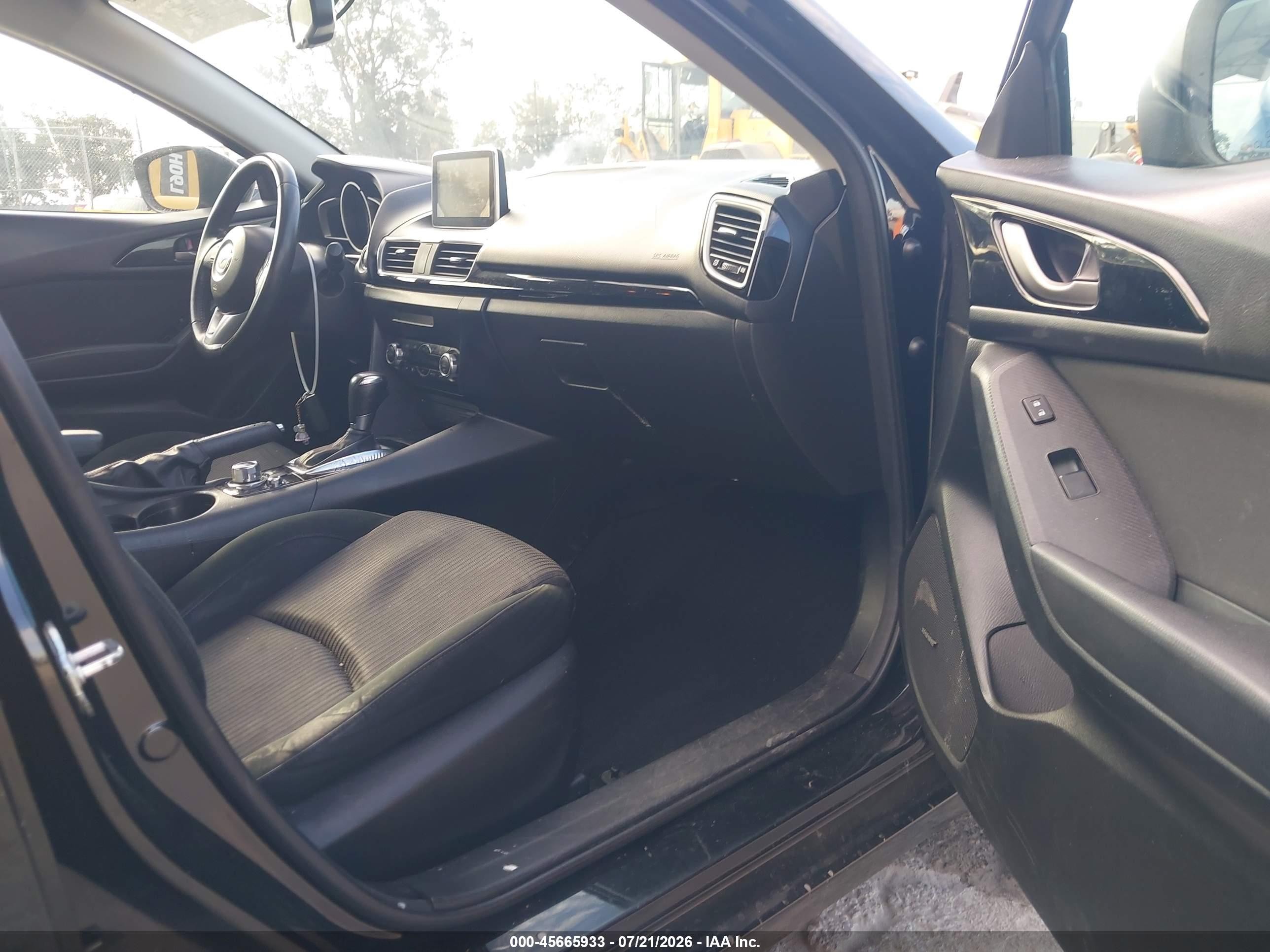 2015 Mazda Mazda3 I Touring Black vin: 3MZBM1V73FM133265