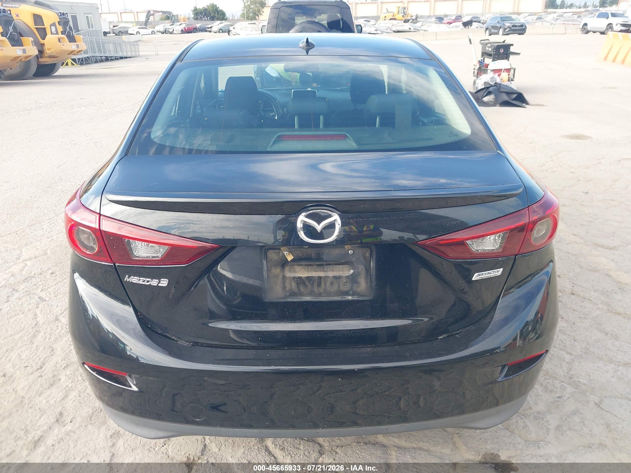 2015 Mazda Mazda3 I Touring Black vin: 3MZBM1V73FM133265