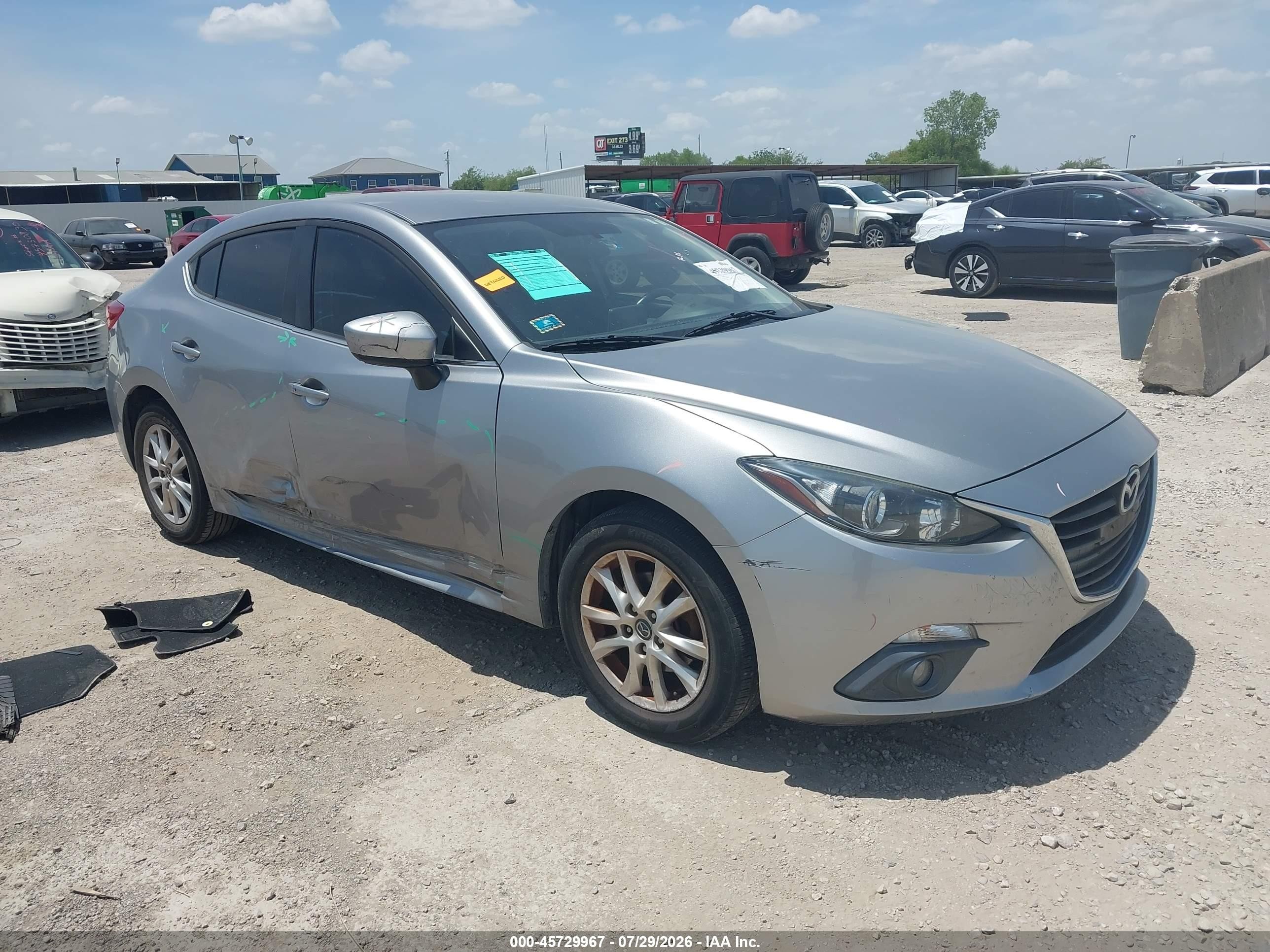 2015 Mazda Mazda3 I Touring Серый vin: 3MZBM1V73FM171532