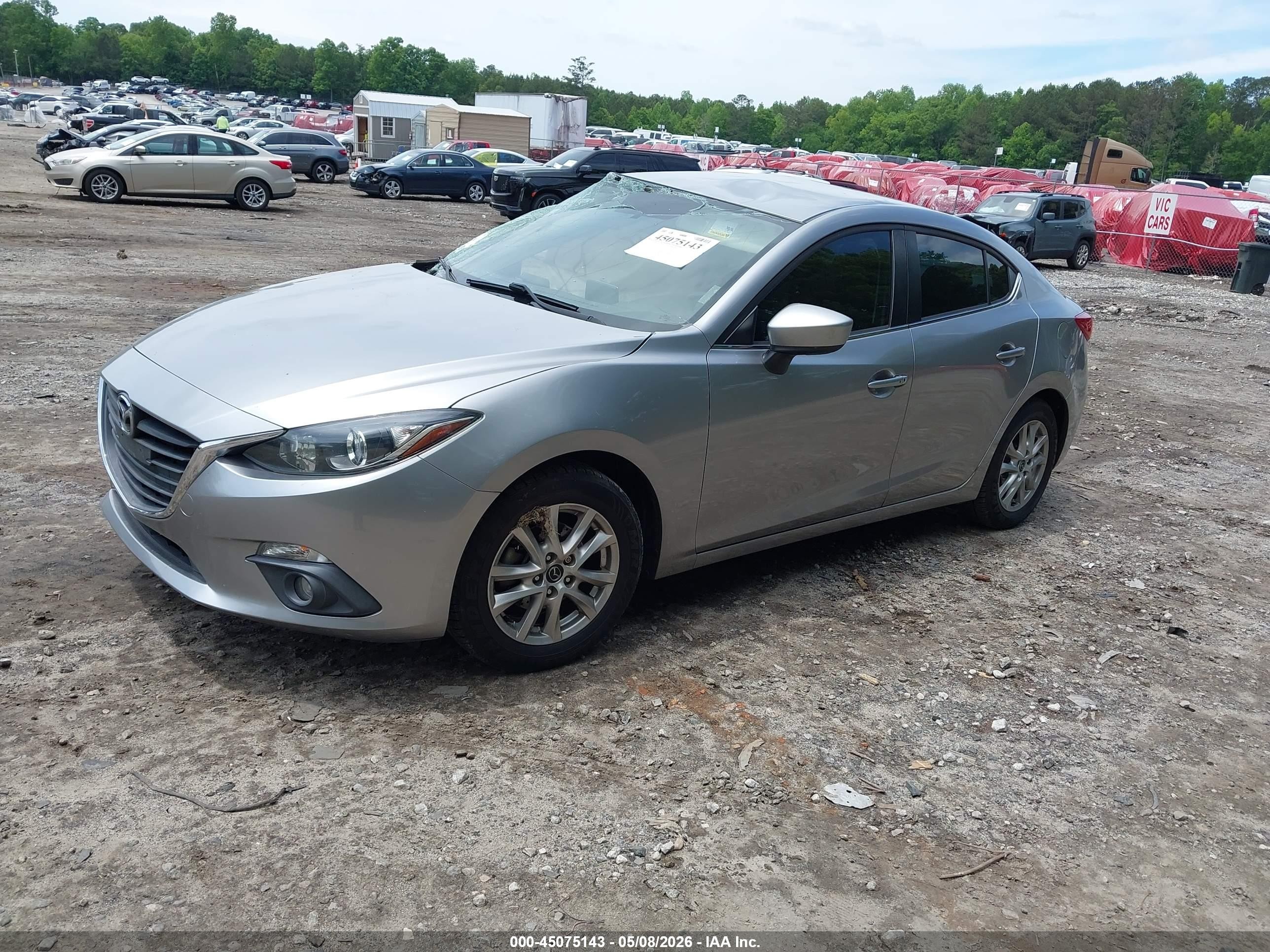 2015 Mazda Mazda3 I Touring Silver vin: 3MZBM1V73FM173152