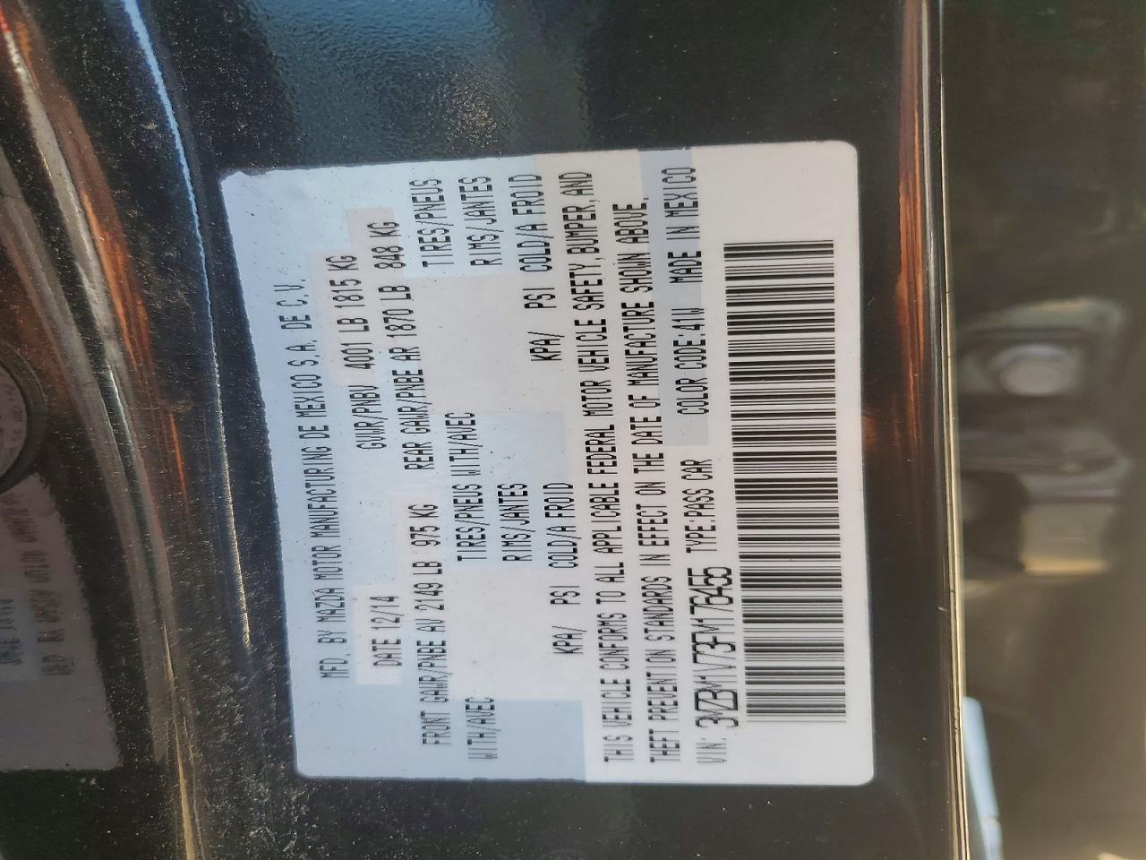2015 Mazda 3 Touring Black vin: 3MZBM1V73FM176455