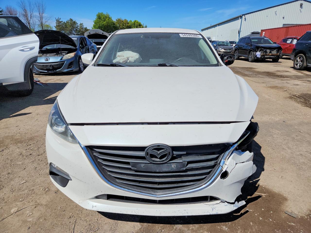 2015 Mazda Mazda 3 White vin: 3MZBM1V74FM140600