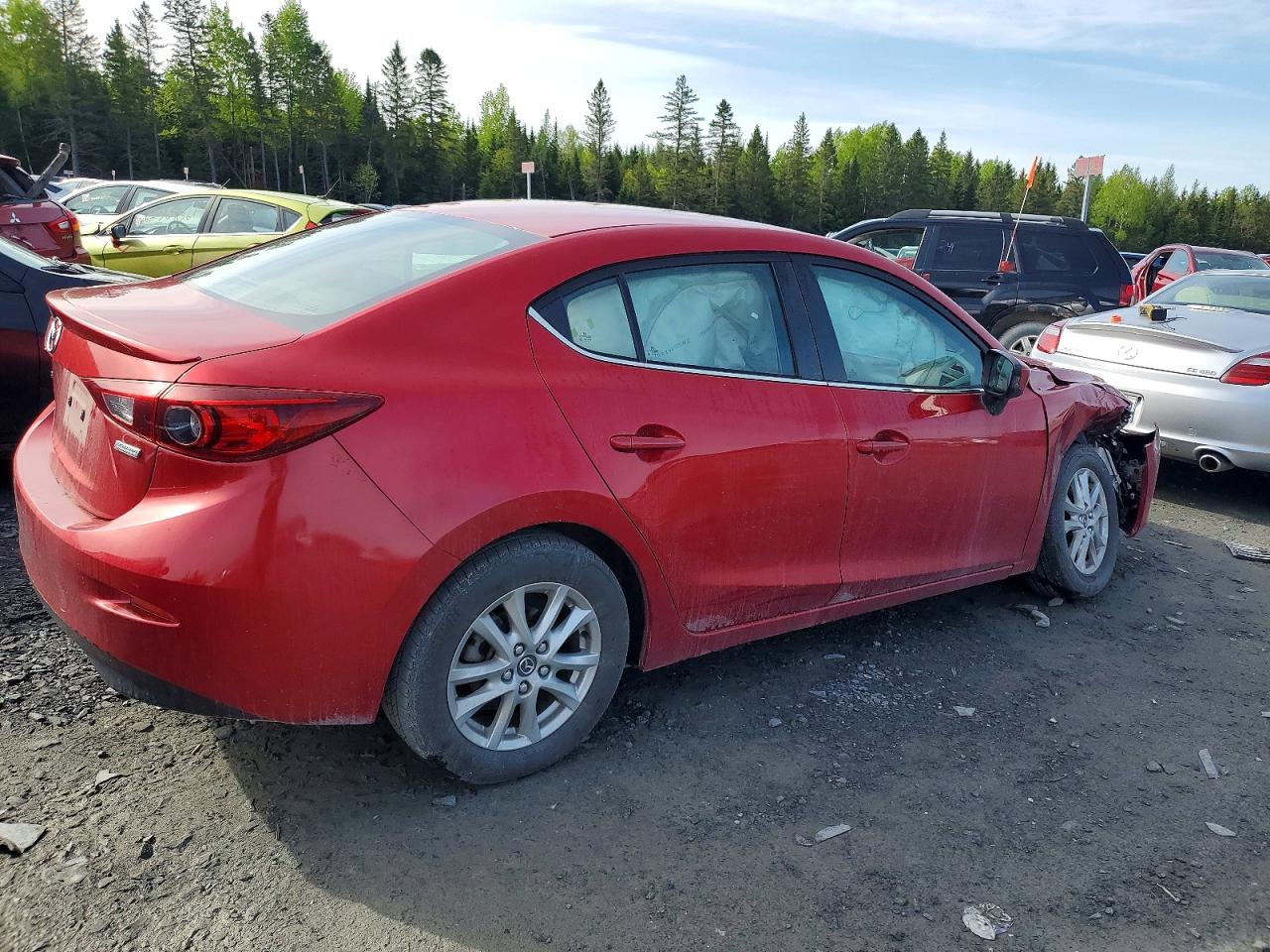 2015 Mazda 3 Touring Red vin: 3MZBM1V74FM188503