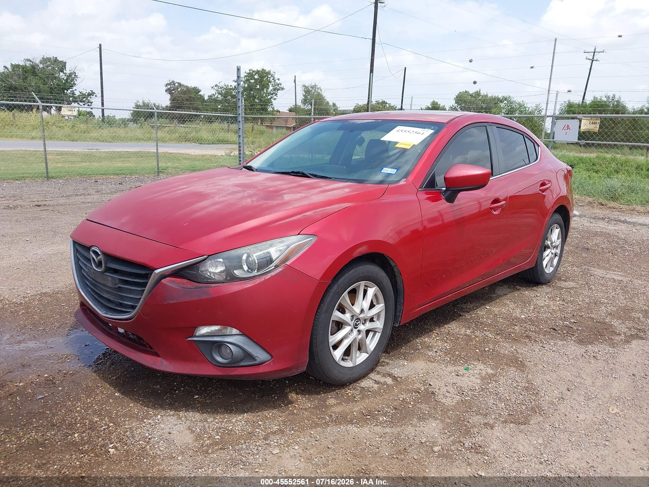 2015 Mazda Mazda3 I Touring Red vin: 3MZBM1V75FM126124
