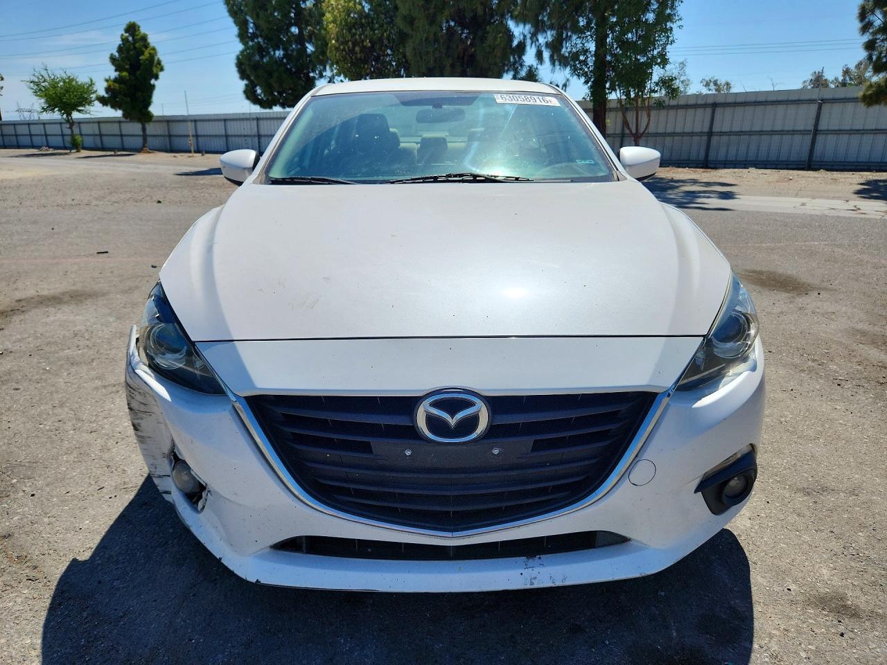2015 Mazda 3 Touring White vin: 3MZBM1V75FM135387