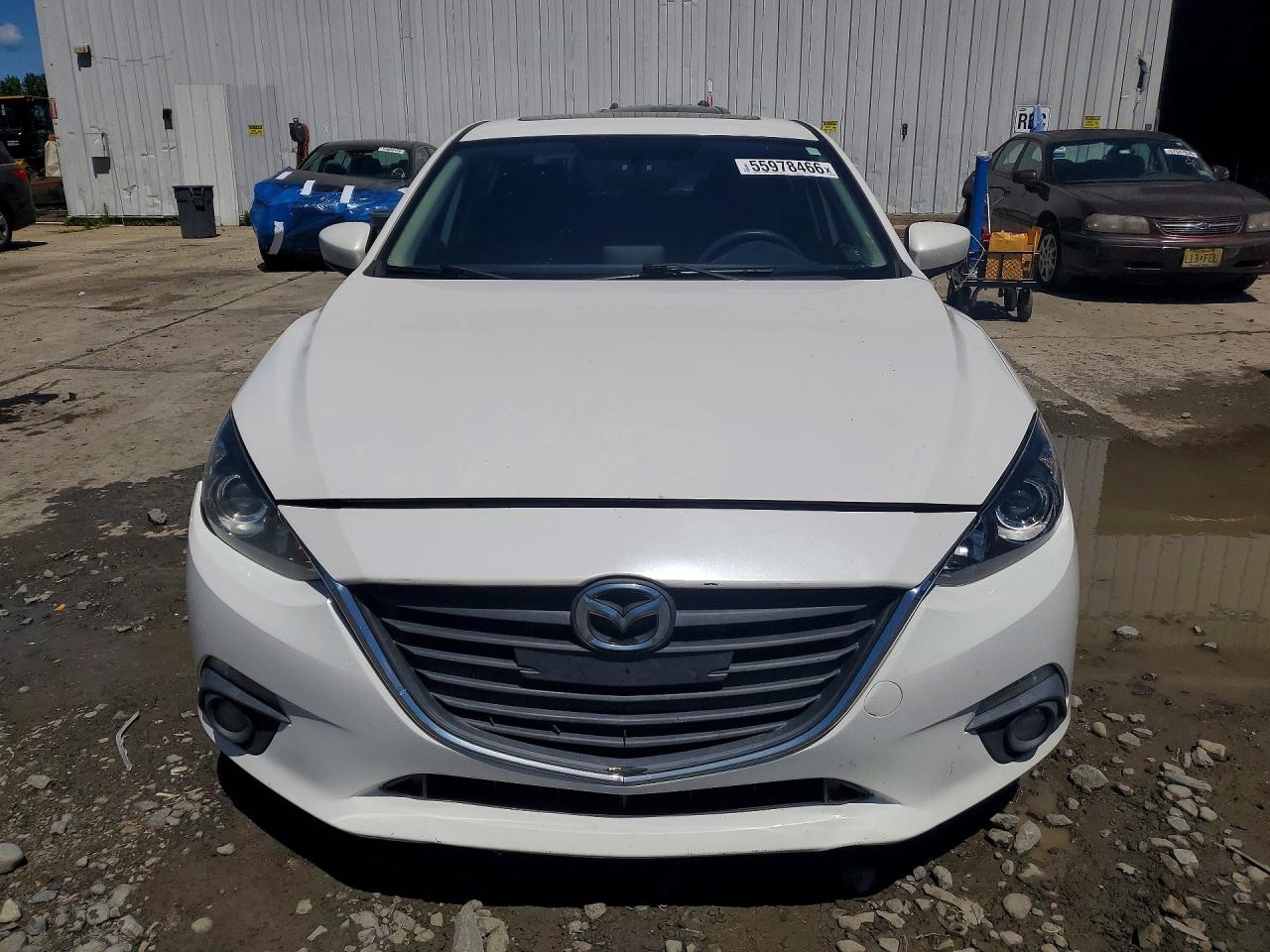 2015 Mazda 3 Touring White vin: 3MZBM1V75FM163643
