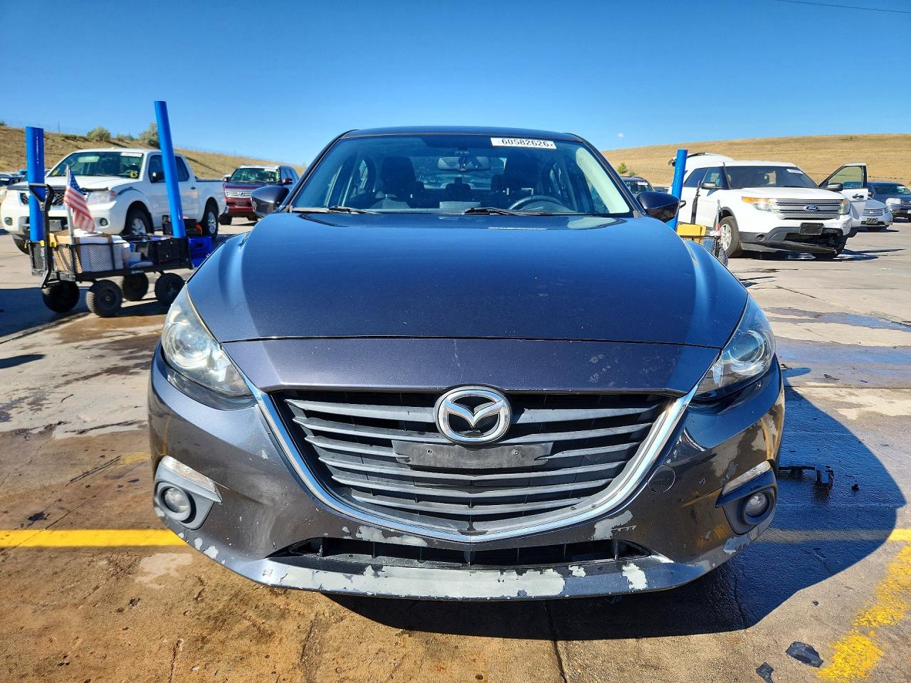 2015 Mazda 3 Touring Gray vin: 3MZBM1V75FM178949