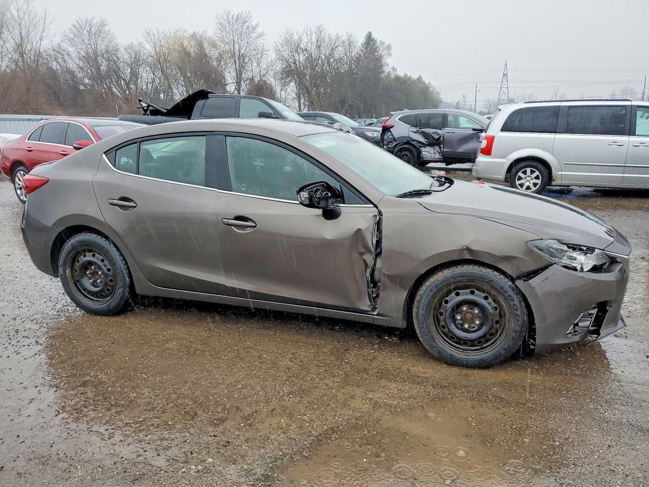 2014 Mazda 3 Touring Gray vin: 3MZBM1V76EM103806