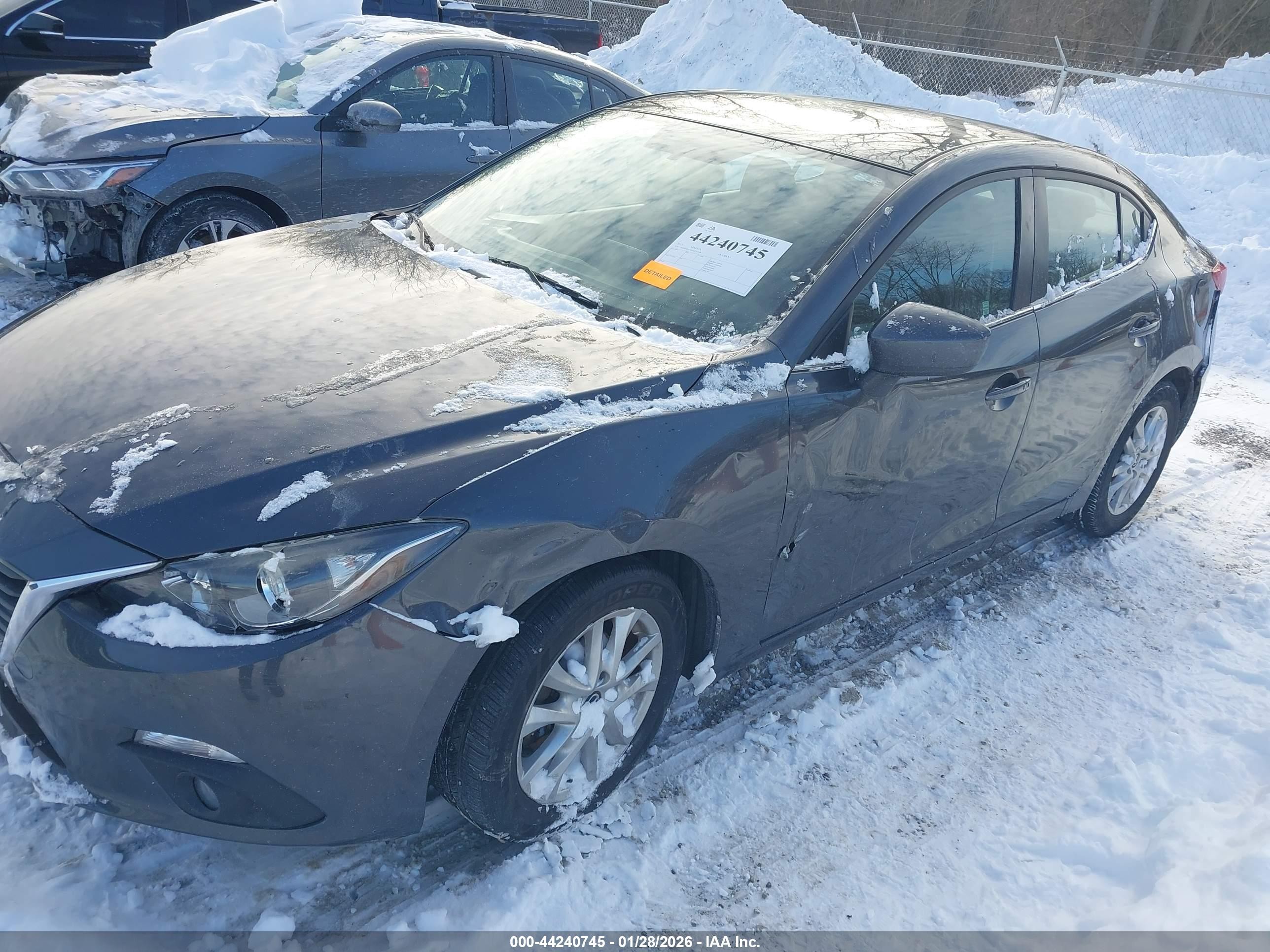 2015 Mazda Mazda3 I Touring Серый vin: 3MZBM1V76FM153638
