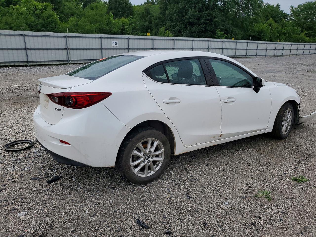 2015 Mazda 3 Touring White vin: 3MZBM1V76FM202997