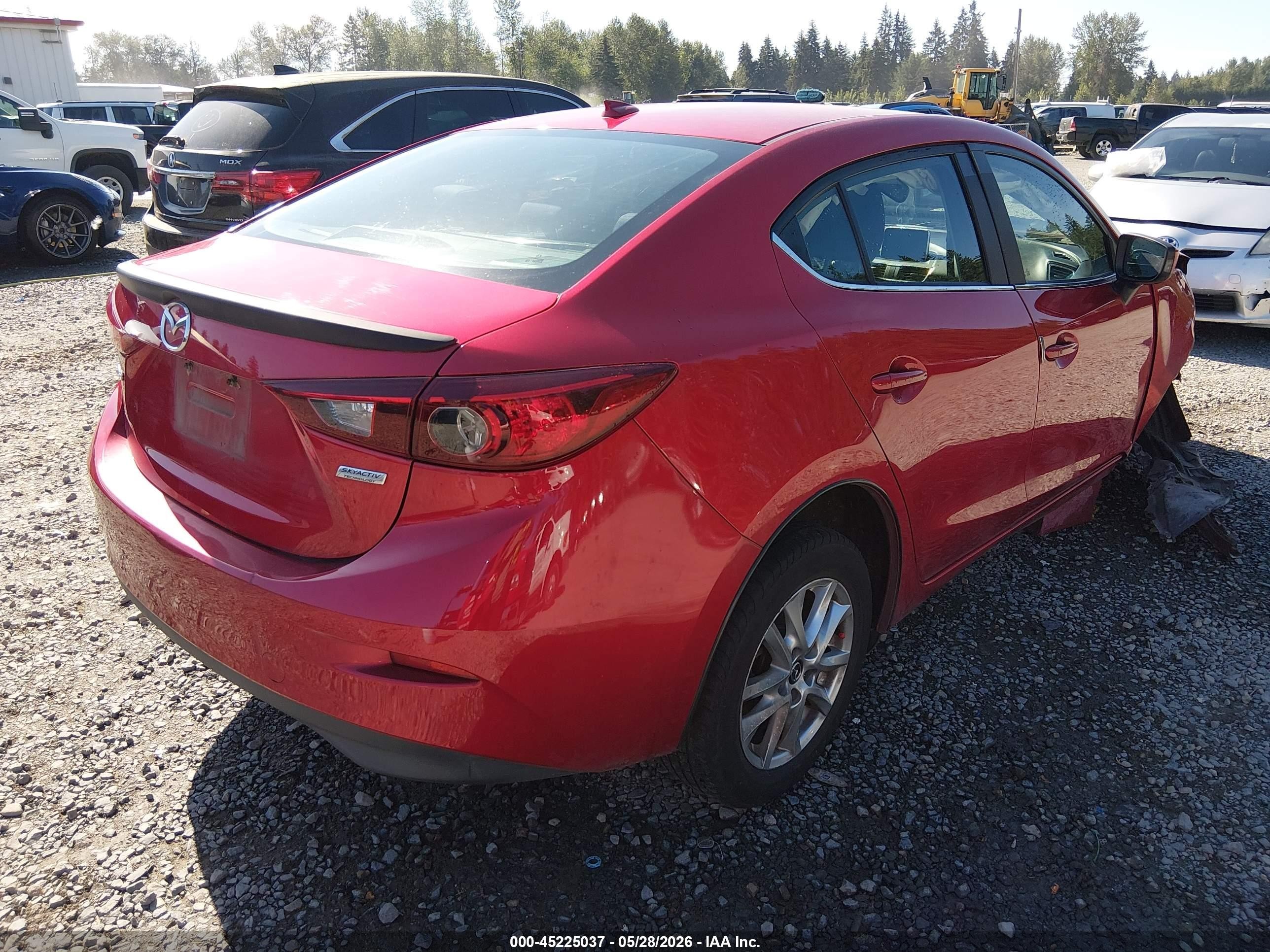 2015 Mazda Mazda3 I Touring Красный vin: 3MZBM1V76FM219444