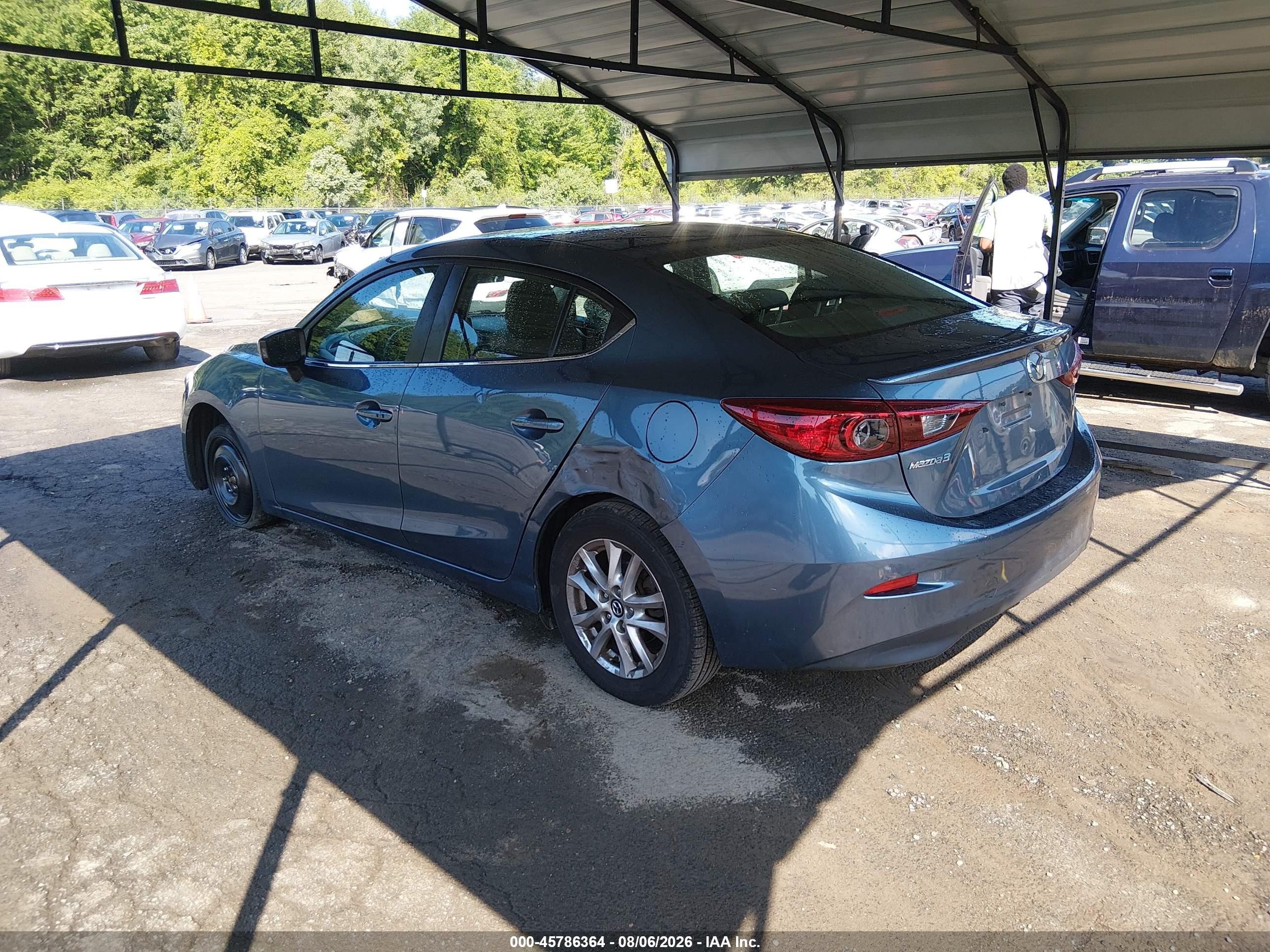 2015 Mazda Mazda3 I Touring Blue vin: 3MZBM1V77FM166916