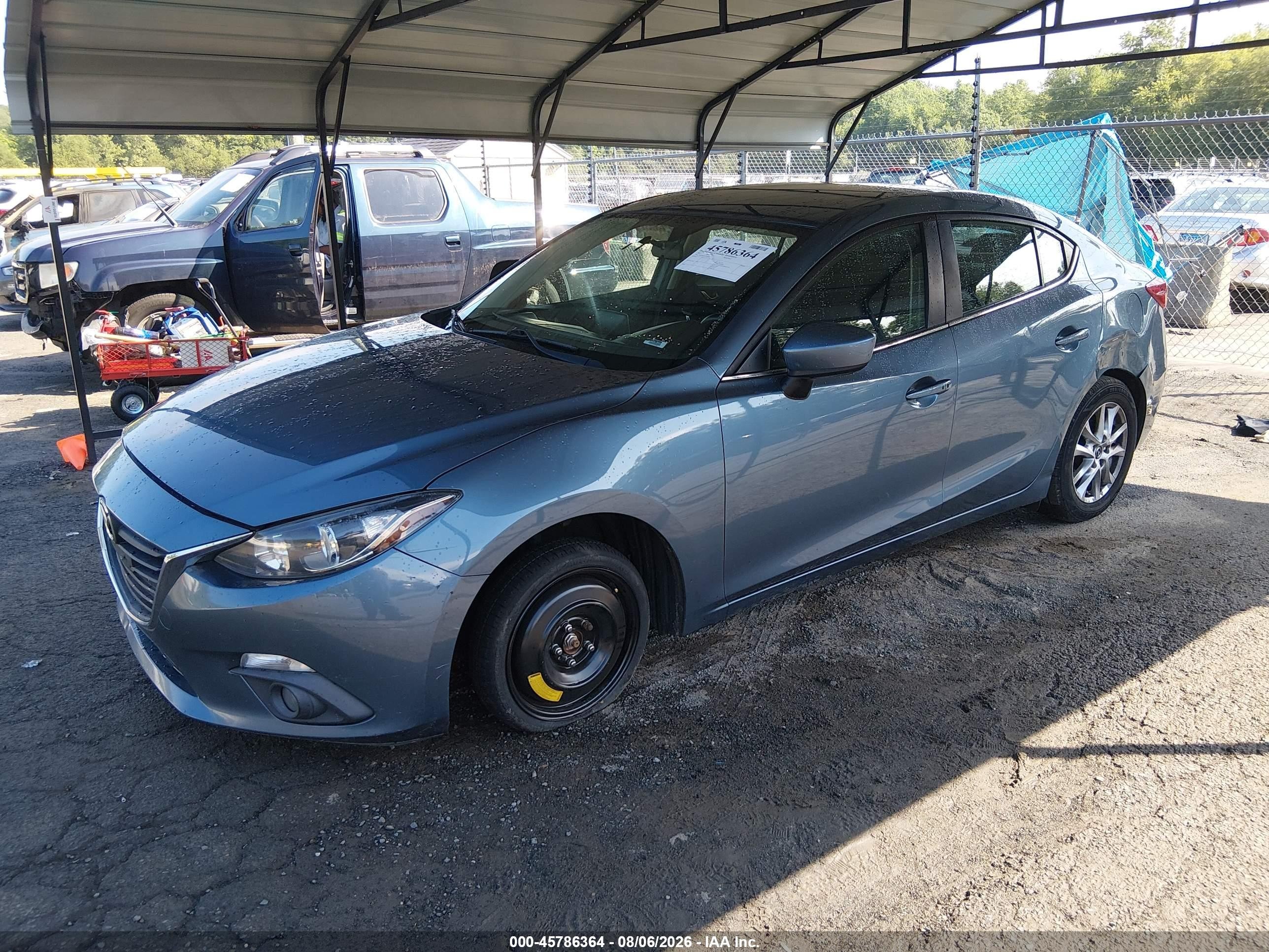 2015 Mazda Mazda3 I Touring Blue vin: 3MZBM1V77FM166916