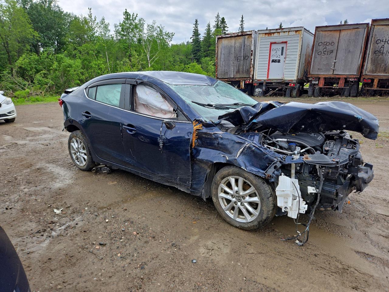 2015 Mazda 3 Touring Blue vin: 3MZBM1V77FM221672