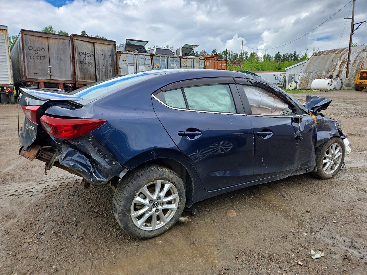 2015 Mazda 3 Touring Blue vin: 3MZBM1V77FM221672
