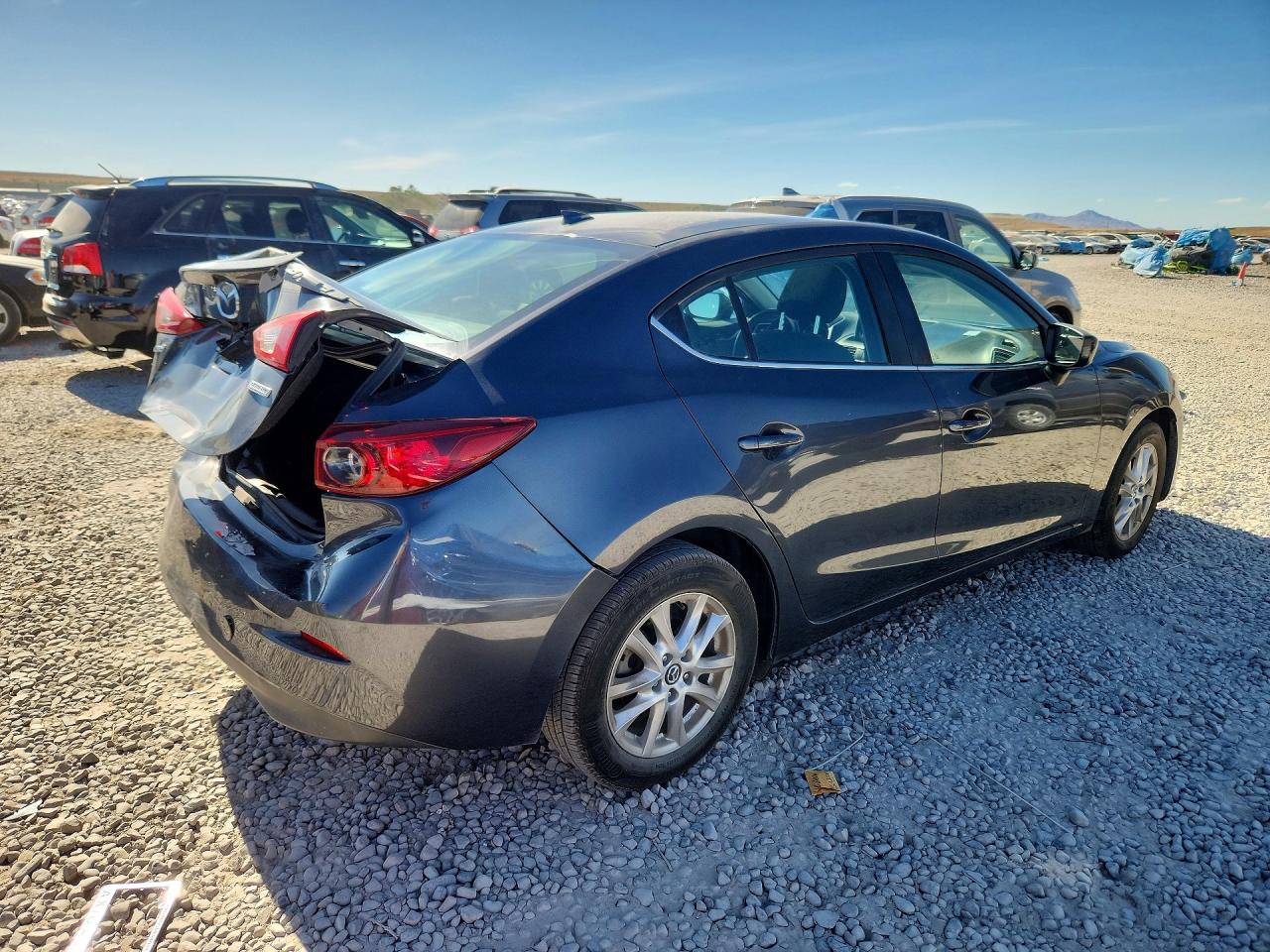 2015 Mazda 3 Touring Gray vin: 3MZBM1V77FM236575