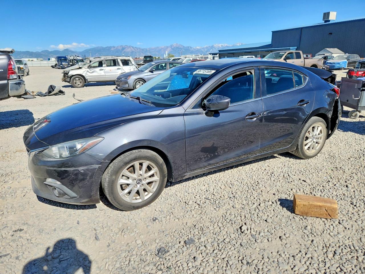 2015 Mazda 3 Touring Gray vin: 3MZBM1V77FM236575