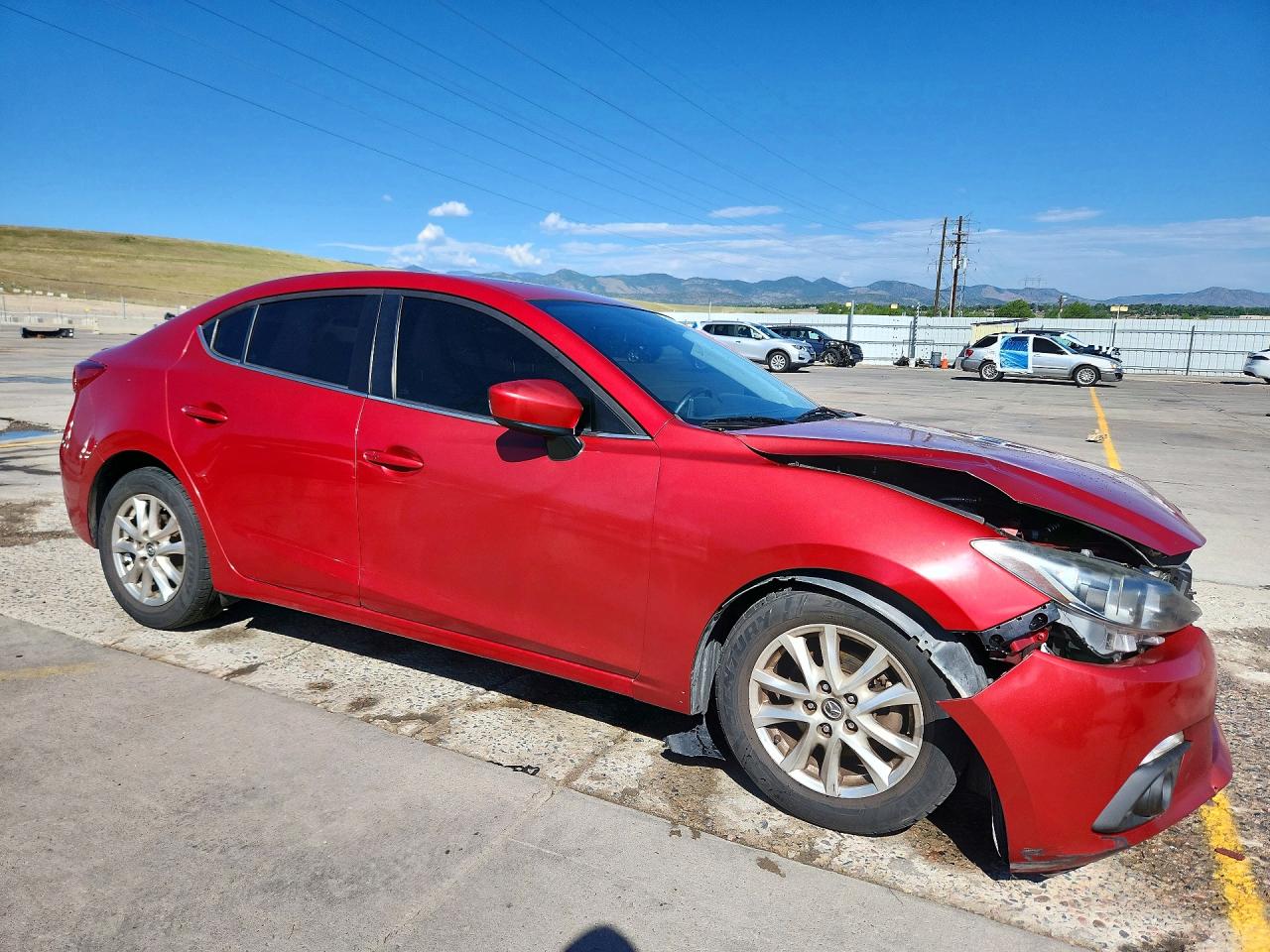 2015 Mazda 3 Touring Red vin: 3MZBM1V78FM223690