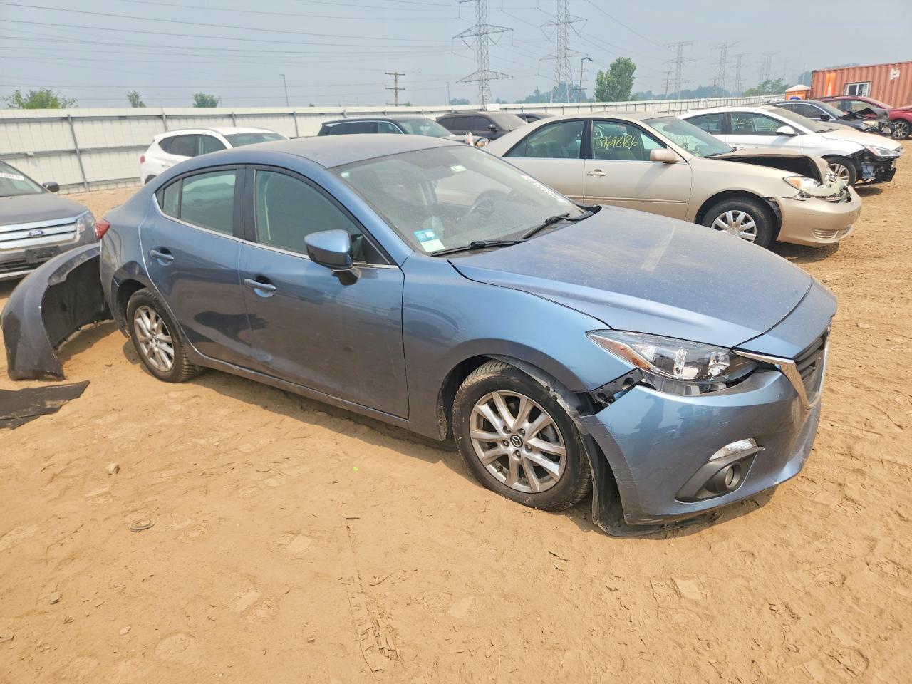 2015 Mazda 3 Touring Blue vin: 3MZBM1V78FM234172