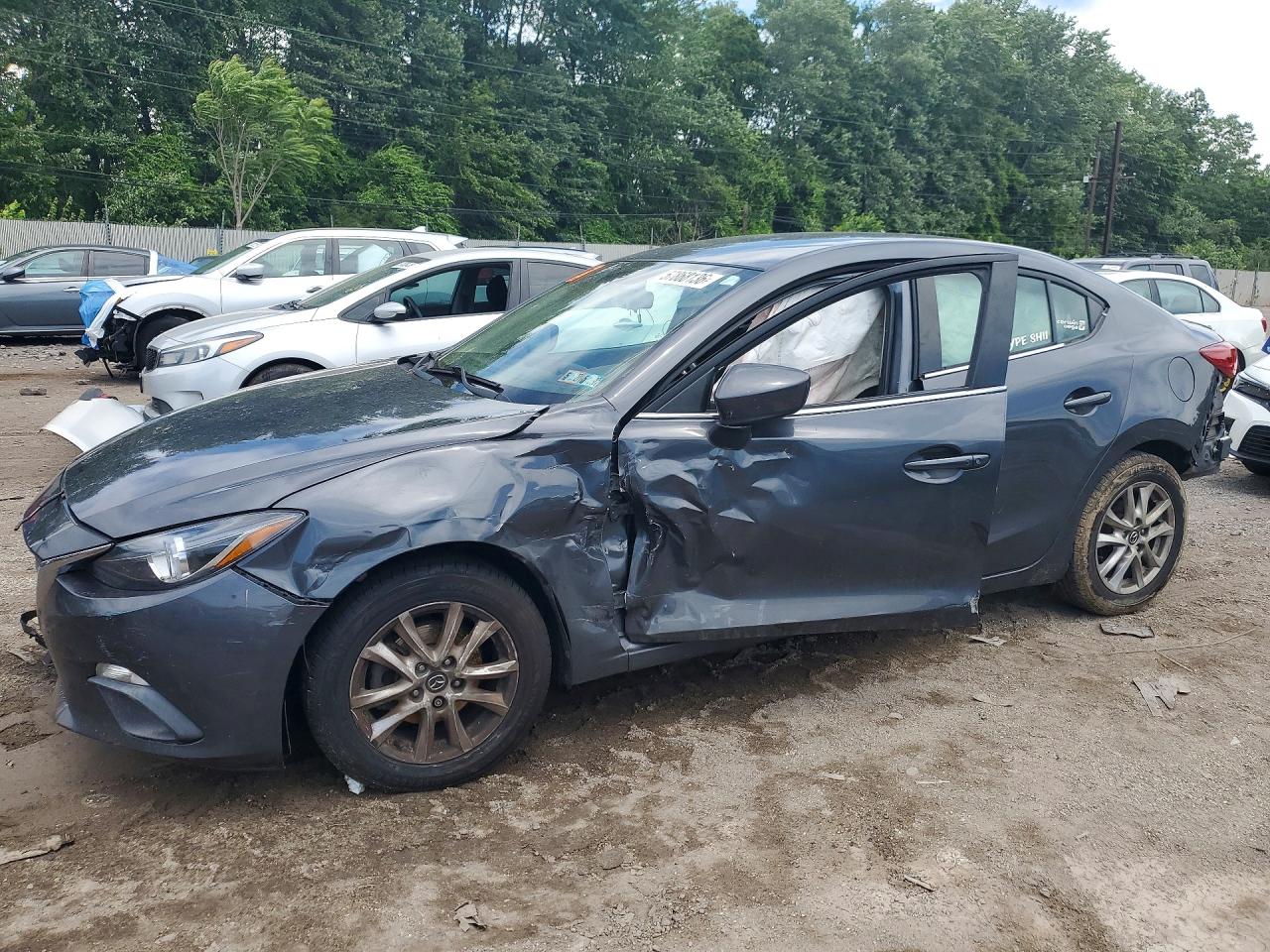 2014 Mazda 3 Touring Blue vin: 3MZBM1V79EM106084