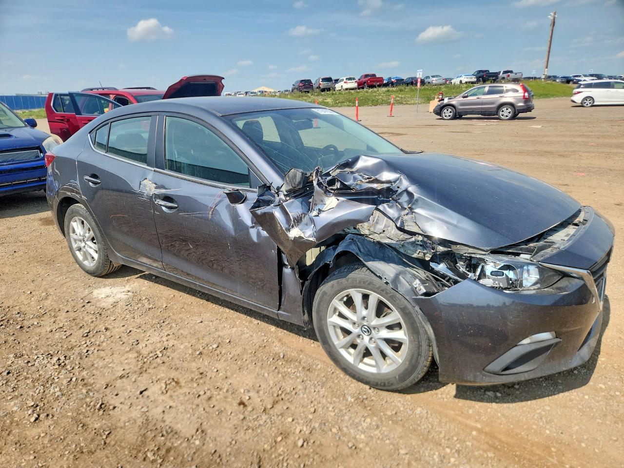 2015 Mazda 3 Touring Gray vin: 3MZBM1V79FM138342