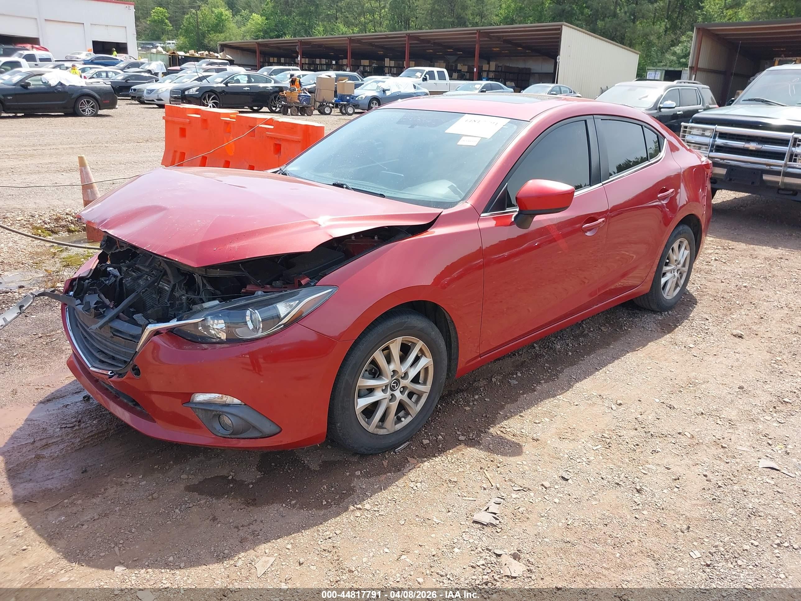 2015 Mazda Mazda3 I Touring Красный vin: 3MZBM1V79FM181370