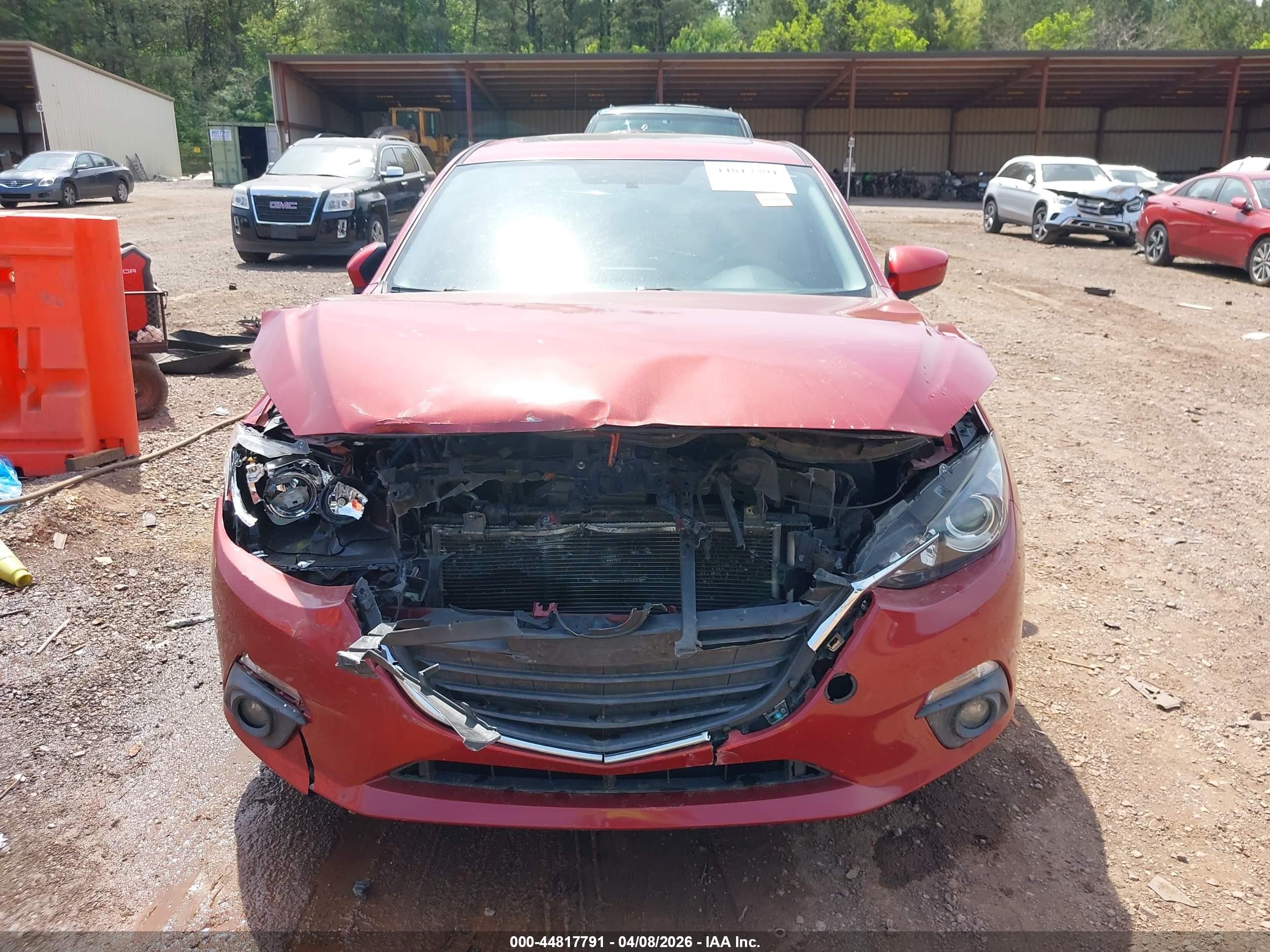 2015 Mazda Mazda3 I Touring Красный vin: 3MZBM1V79FM181370