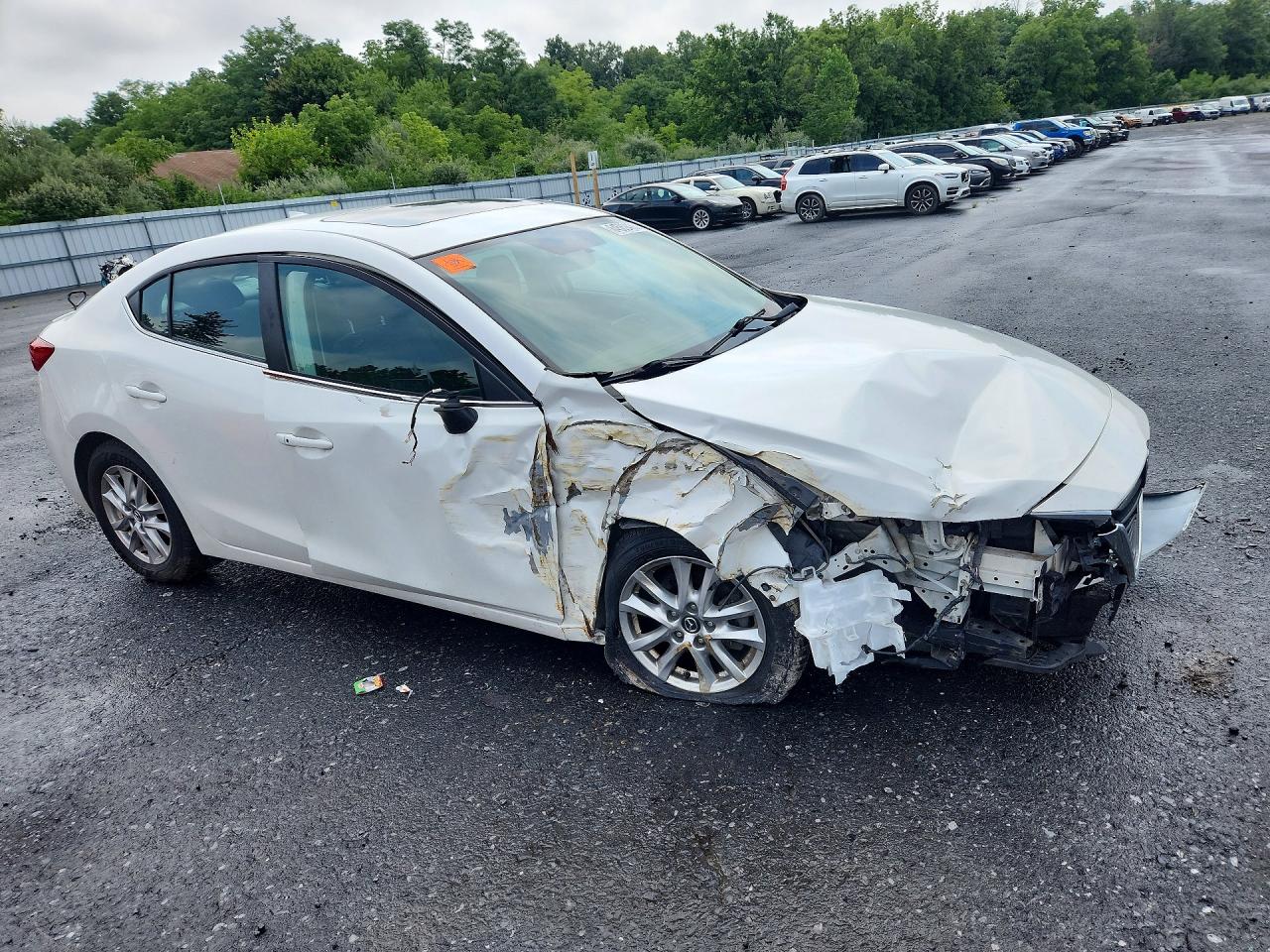 2015 Mazda 3 Touring White vin: 3MZBM1V79FM236500