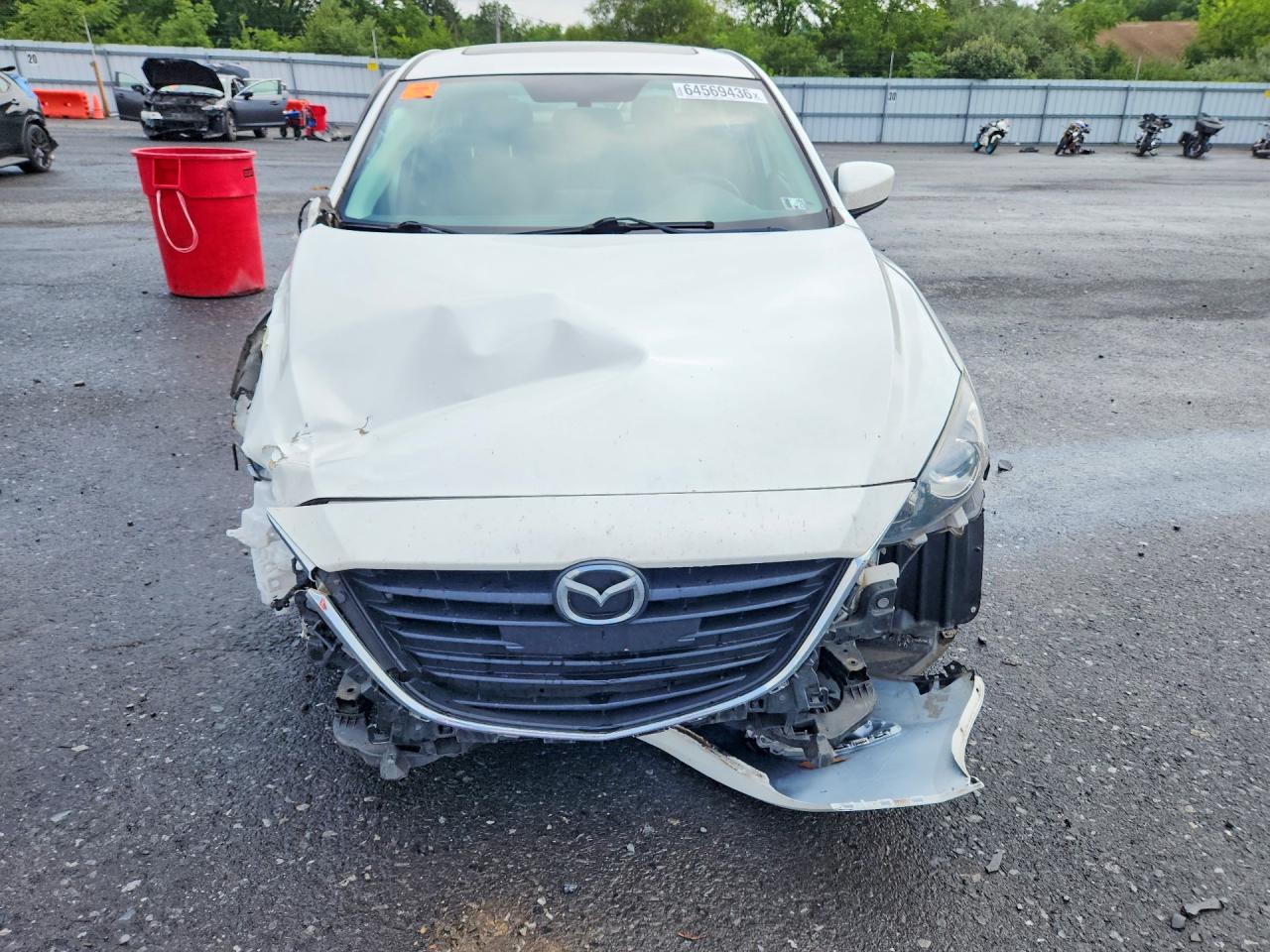 2015 Mazda 3 Touring White vin: 3MZBM1V79FM236500